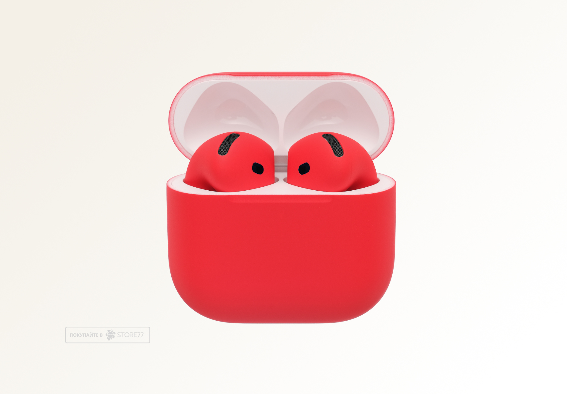 Беспроводные наушники Apple AirPods 4 с шумоподавлением (Красный)