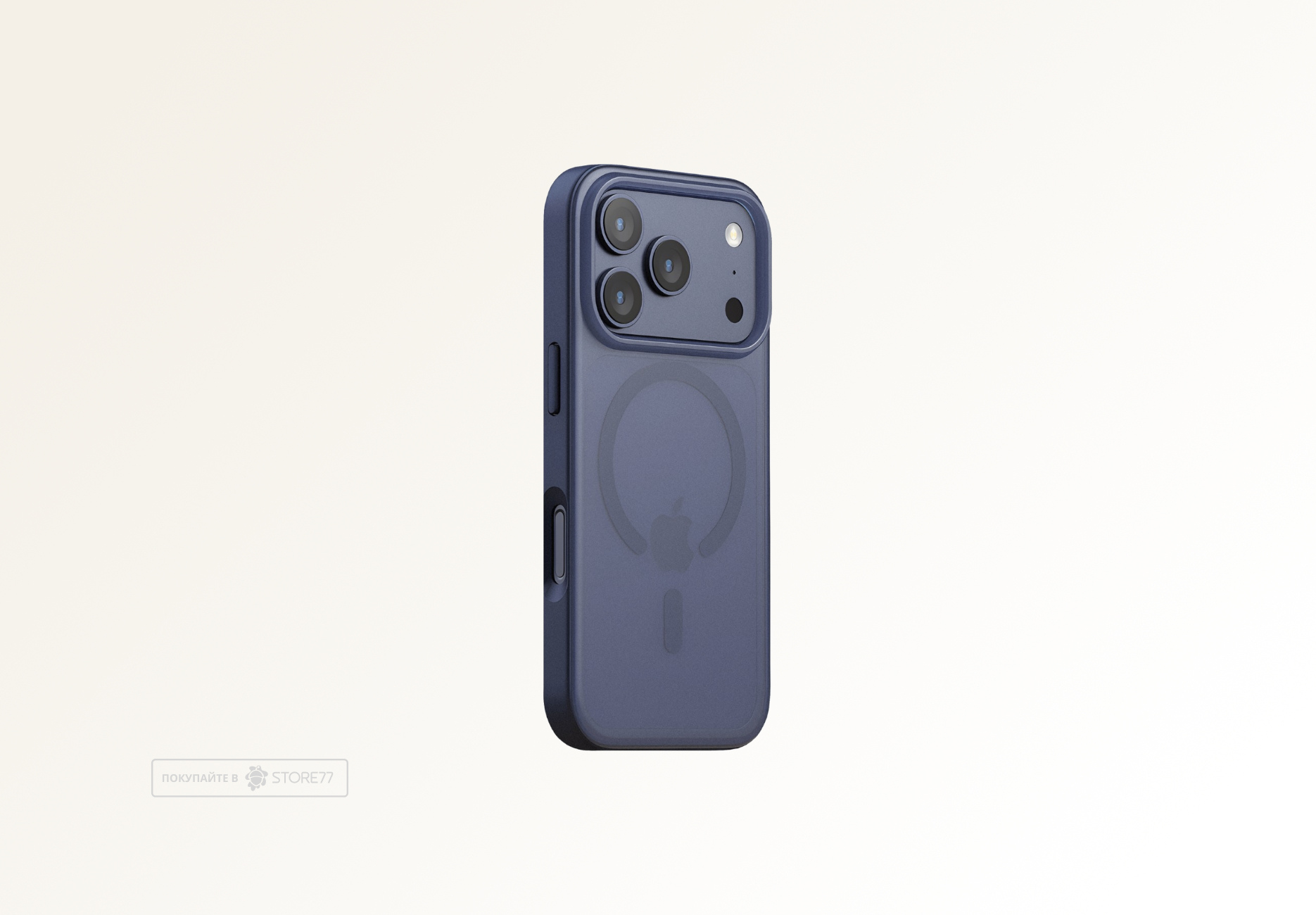 Чехол Gurdini Shockproof с поддержкой MagSafe противоударный для iPhone 17 Pro (Синий)