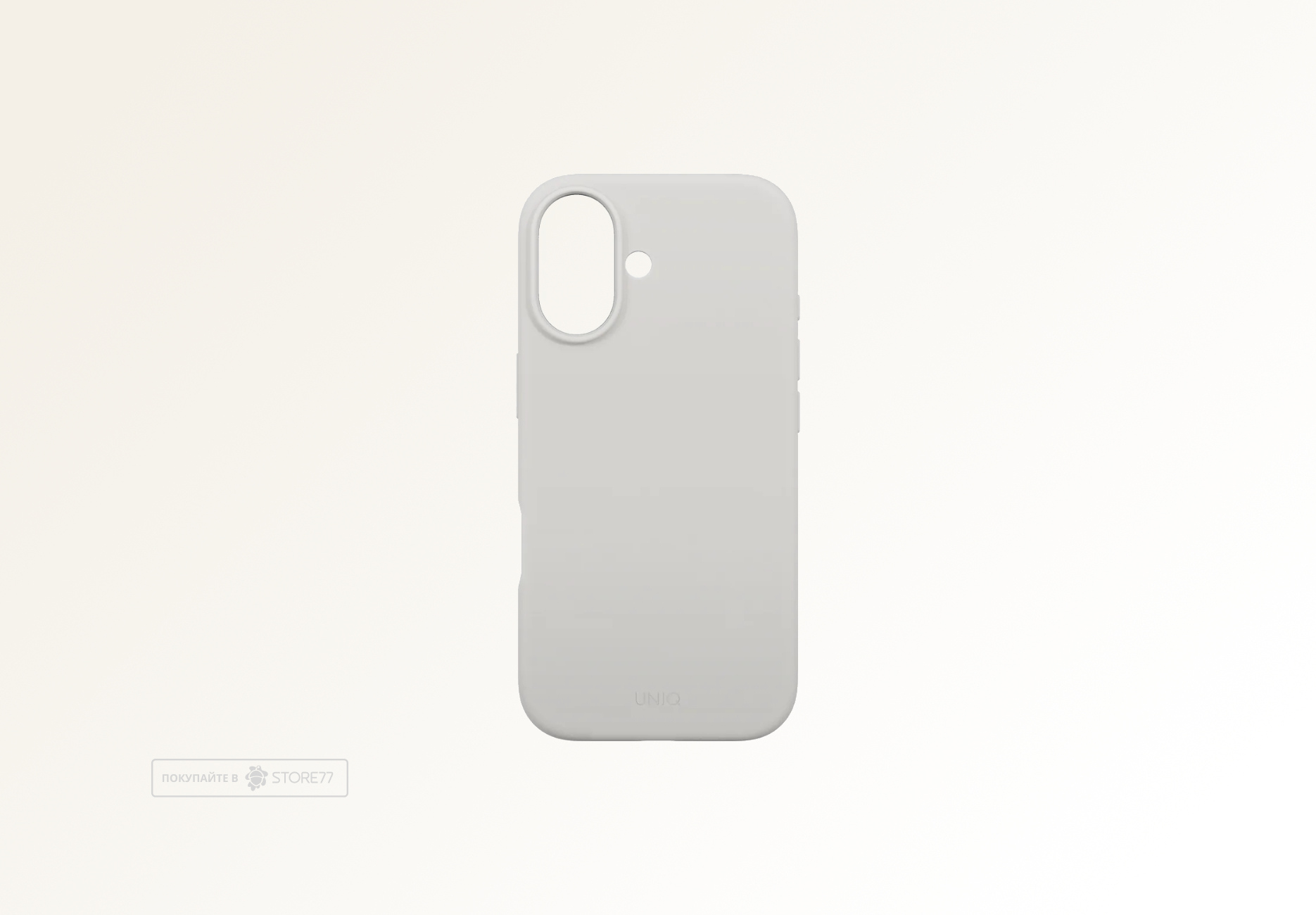Чехол Uniq Lino с поддержкой MagSafe для iPhone 17 (Серый)