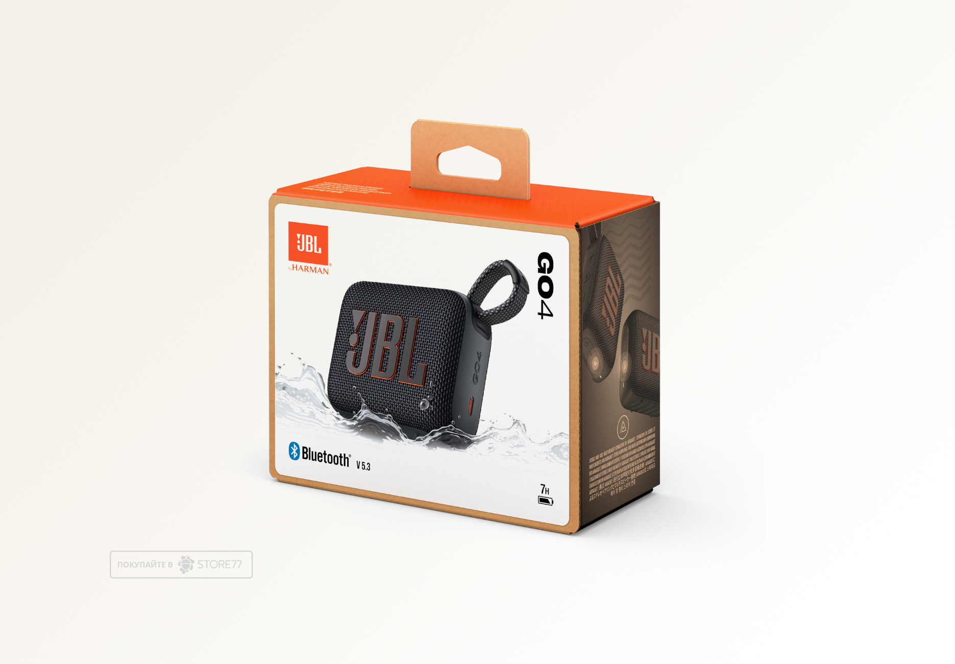 Портативная акустика JBL GO 4 (Черная)