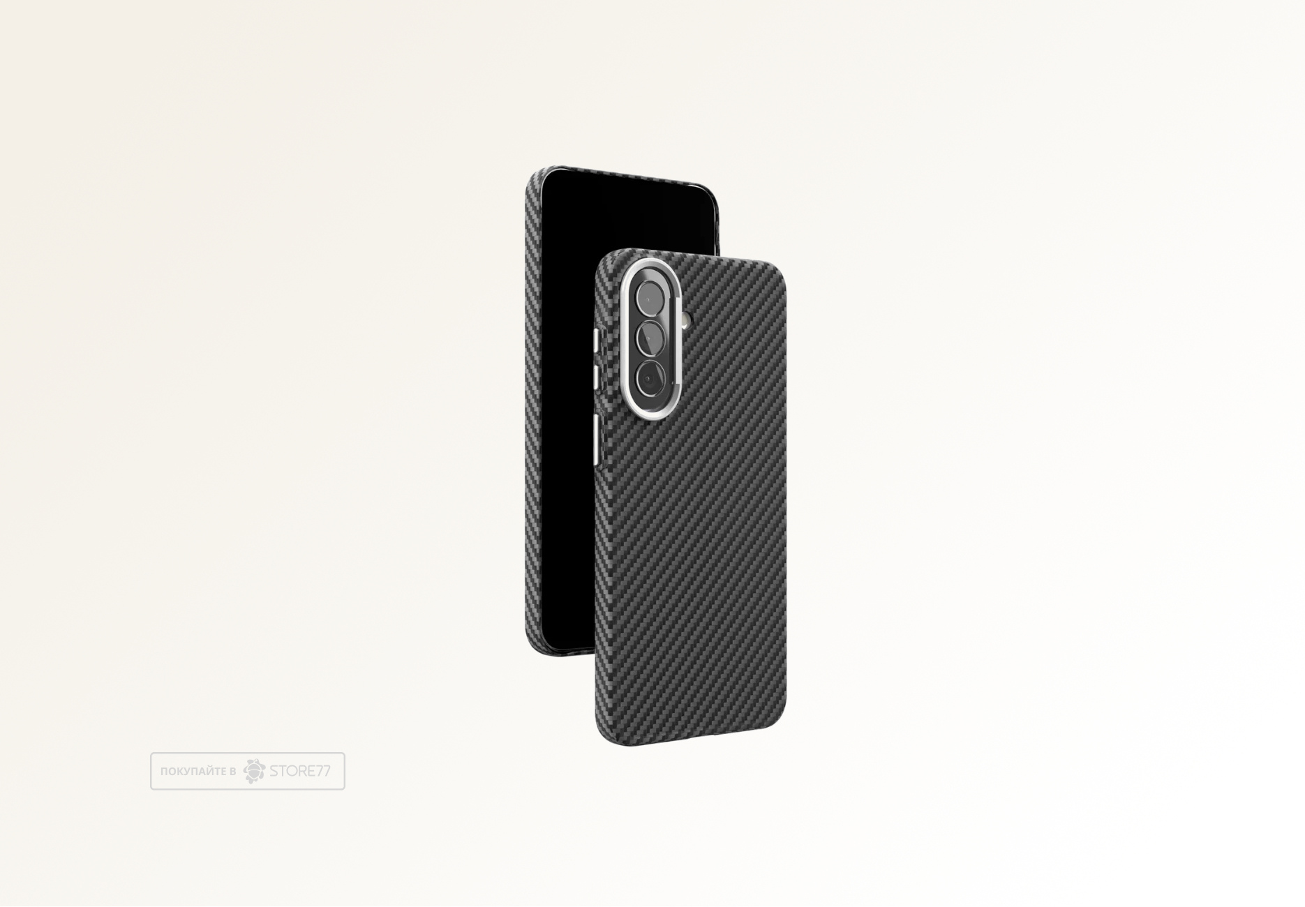 Чехол защитный VLP Grid Case для Samsung Galaxy A57 (Черный)