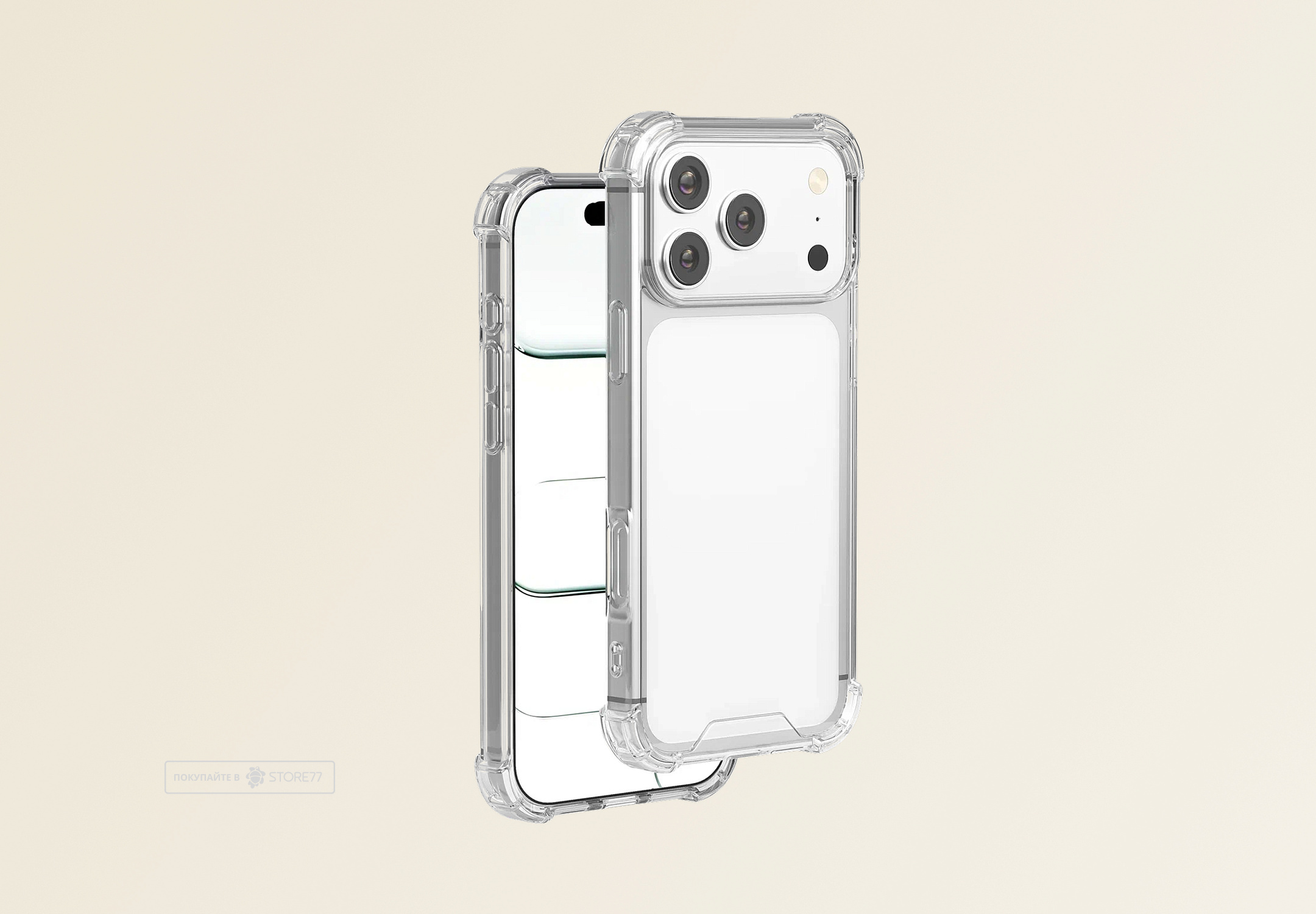 Чехол JUST USE Combo Protect для iPhone 17 Pro (Прозрачный)