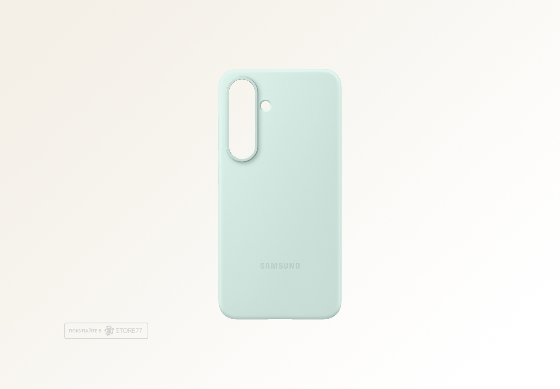 Чехол Samsung Silicone Case для Samsung Galaxy S25 (Мятный)