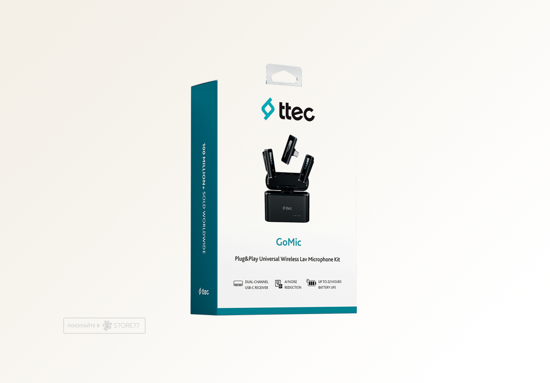 Беспроводные микрофоны TTEC GoMic Plug & Play 2 шт (Черные)