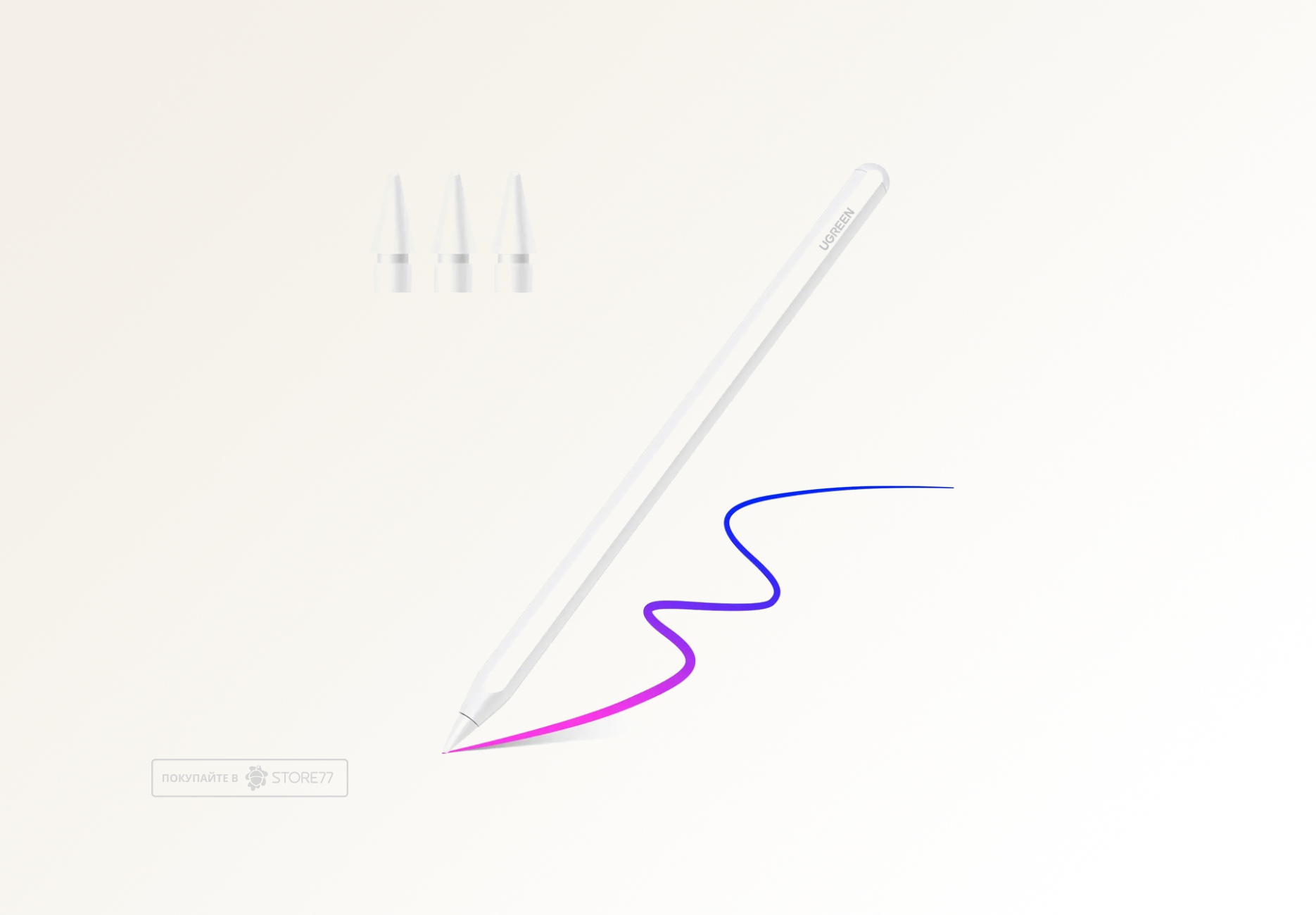 Стилус Ugreen LP653 для iPad (Белый)