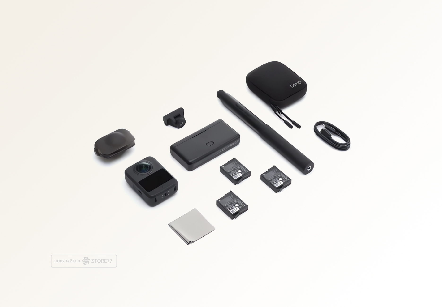 Экшн-камера DJI Osmo 360 Adventure Combo, цвет: черный (Black)