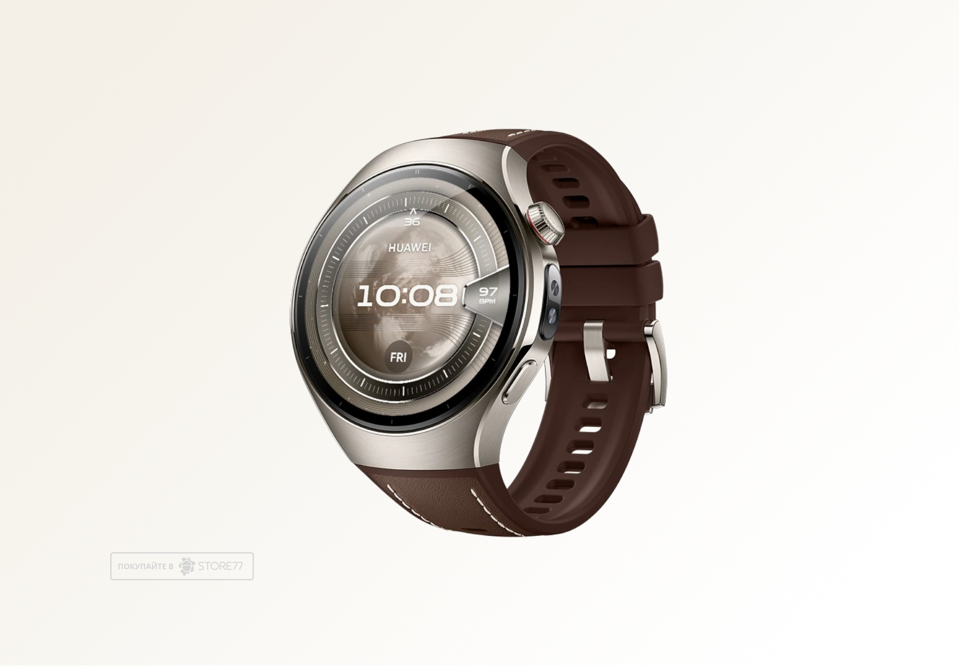 Умные часы Huawei Watch 5 46 мм LTE, цвет: темный коричневый (Dark Brown)