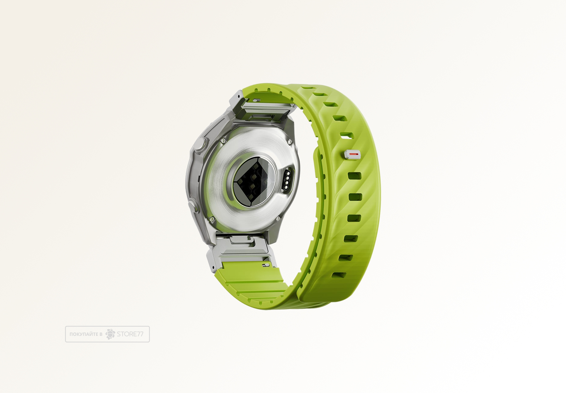 Ремешок Uniq FLUO для часов Garmin 22мм каучуковый (Зеленый)