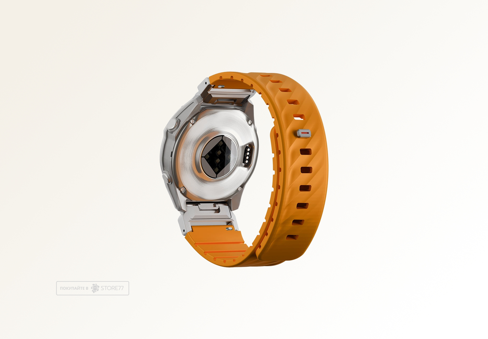 Ремешок Uniq FLUO для часов Garmin 22мм каучуковый (Оранжевый)