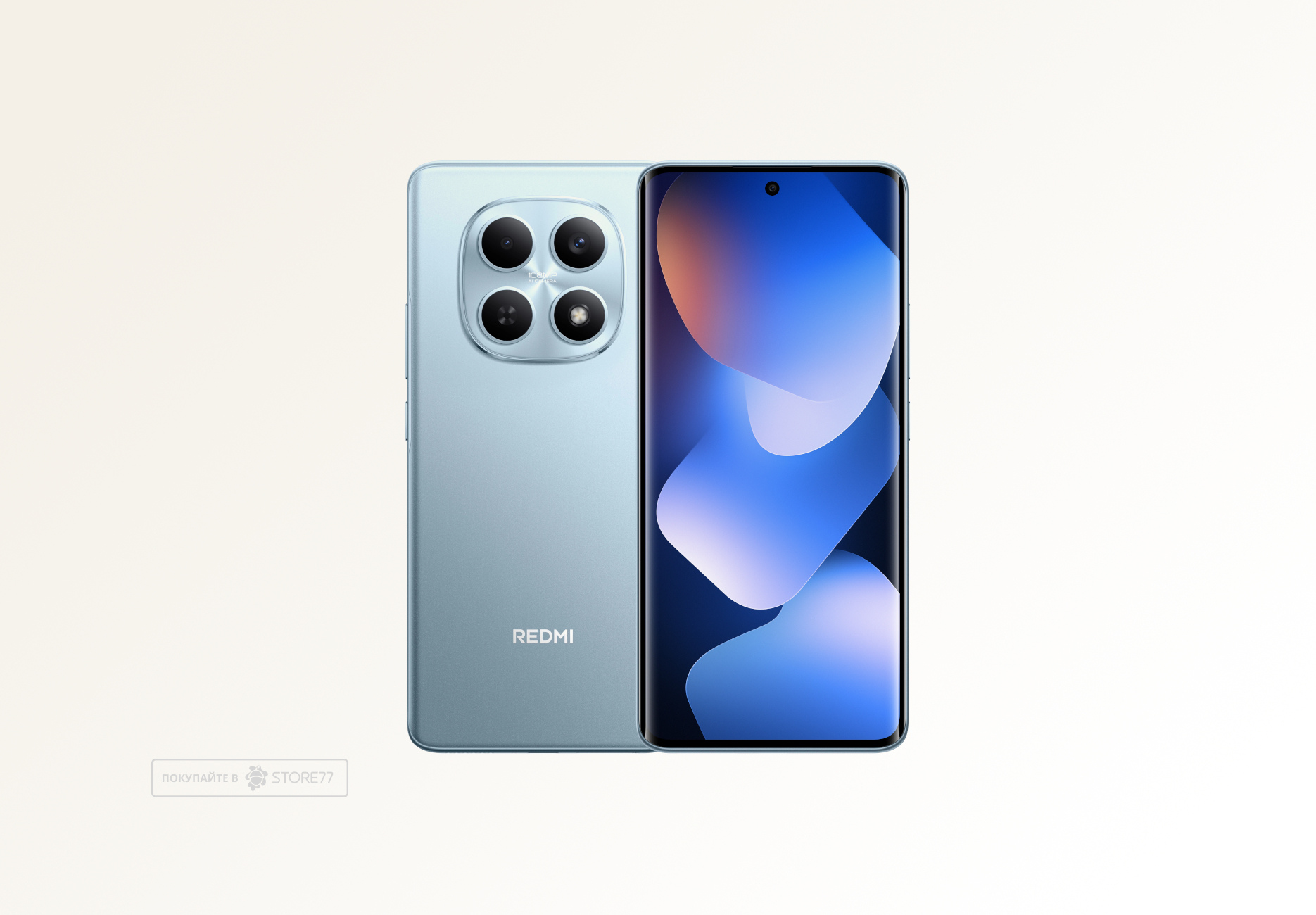 Телефон Xiaomi Redmi Note 15 4G 8/128ГБ, цвет: голубой лед (Glacier Blue)