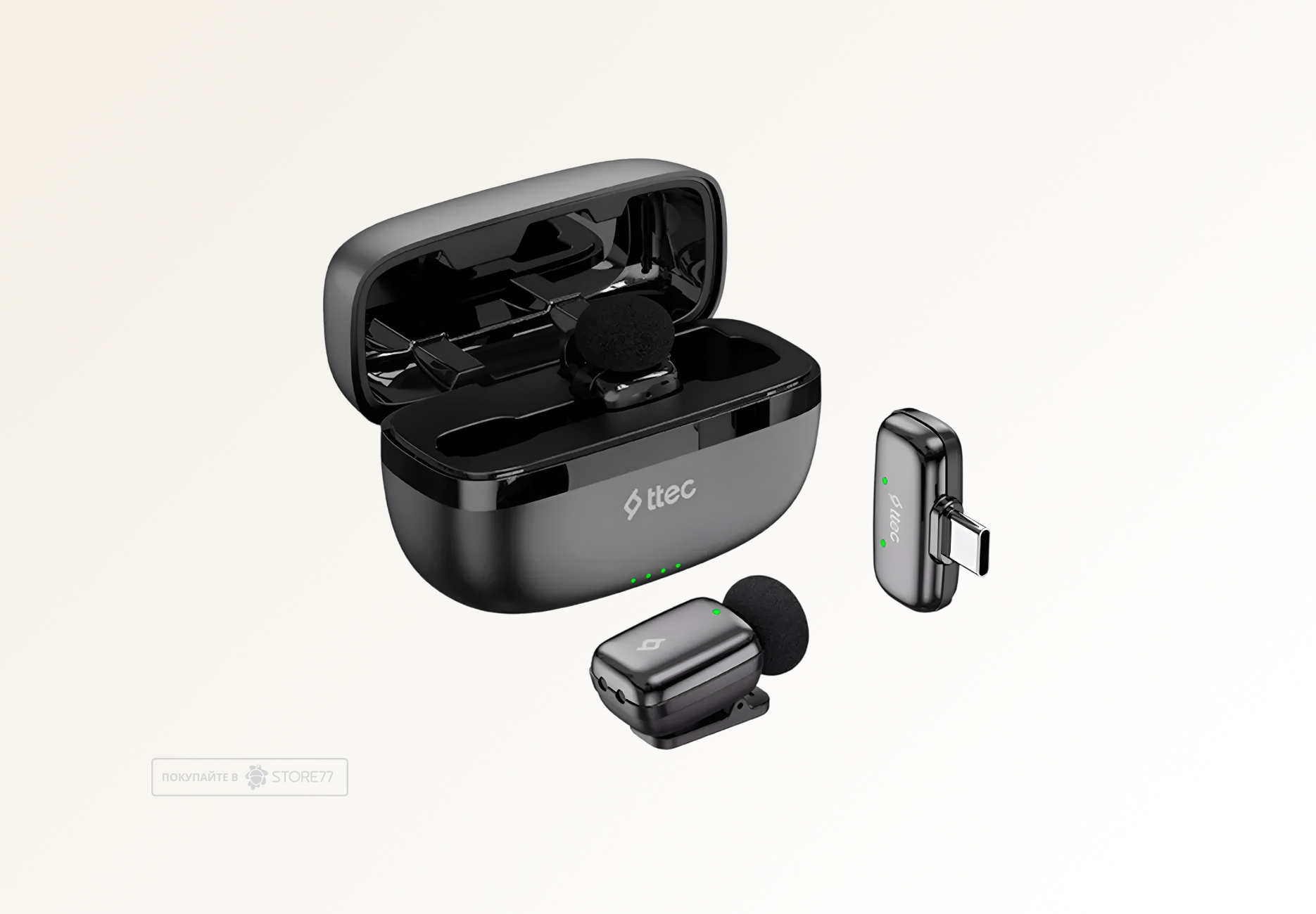 Беспроводные микрофоны TTEC GoMic Mini Plug & Play 2 шт (Черные)