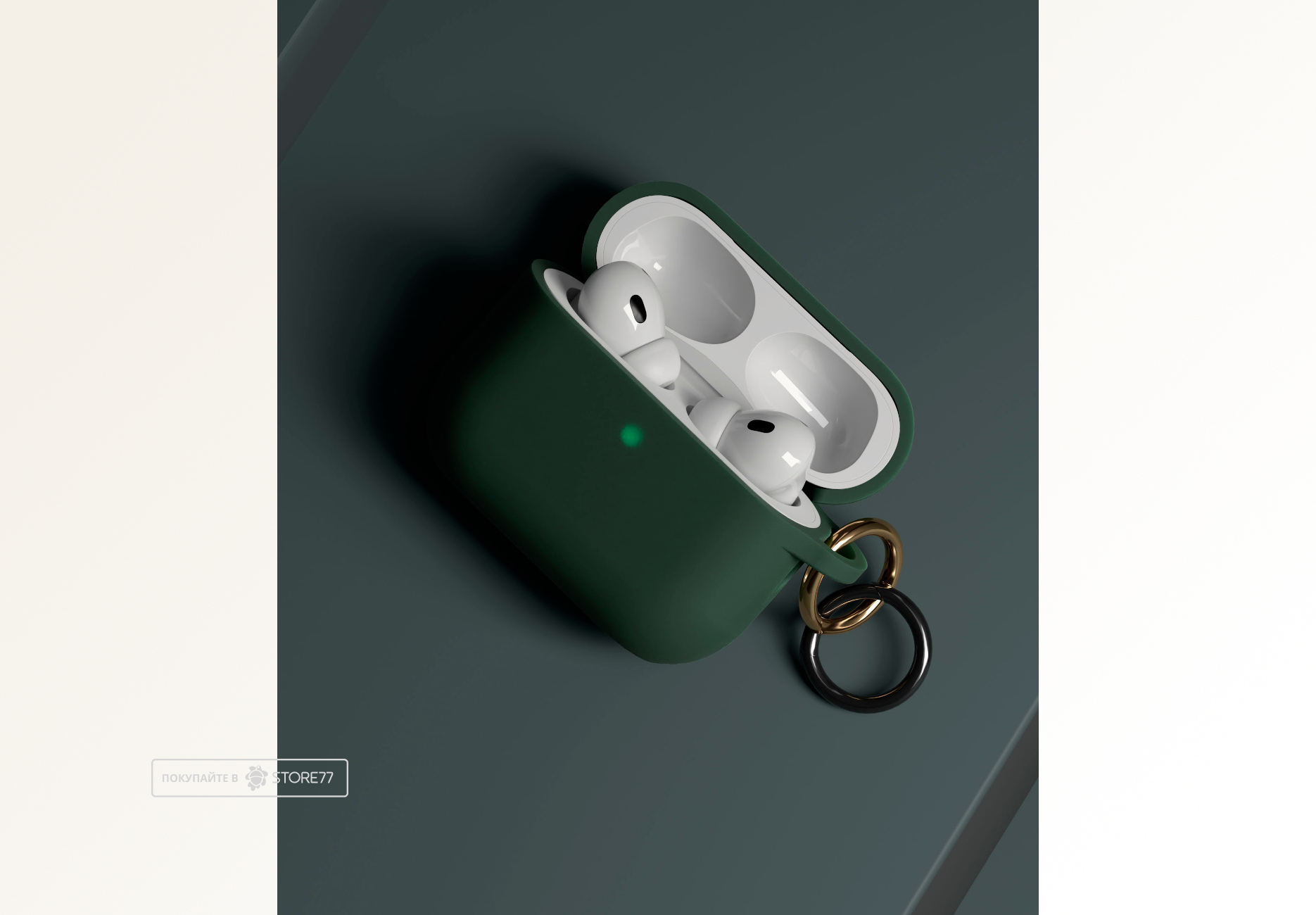 Чехол VLP Charm Case для AirPods Pro 3 (Темно-зеленый)