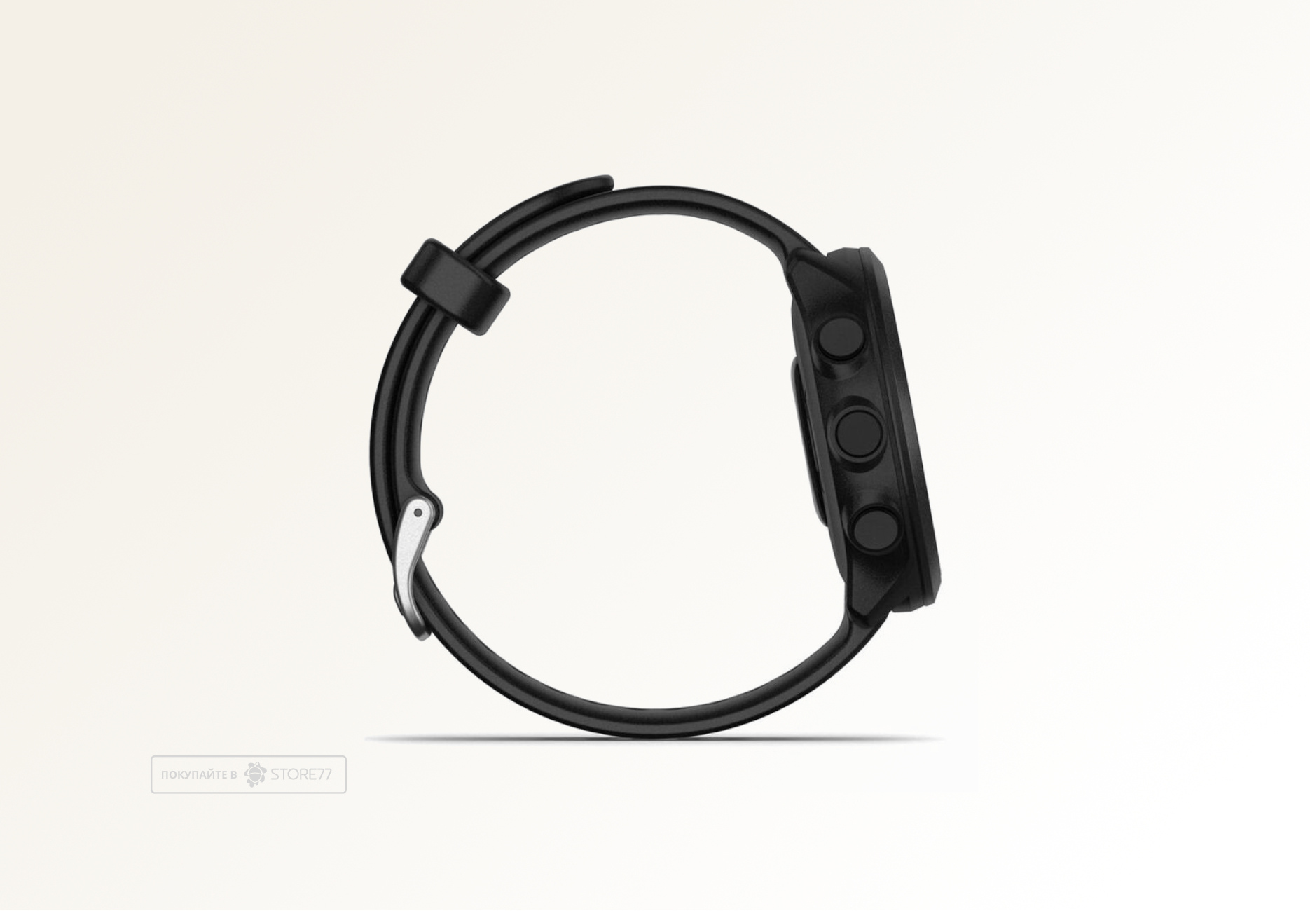 Умные часы Garmin FORERUNNER 55 42 мм, корпус: черный, с черным силиконовым ремешком (Black)