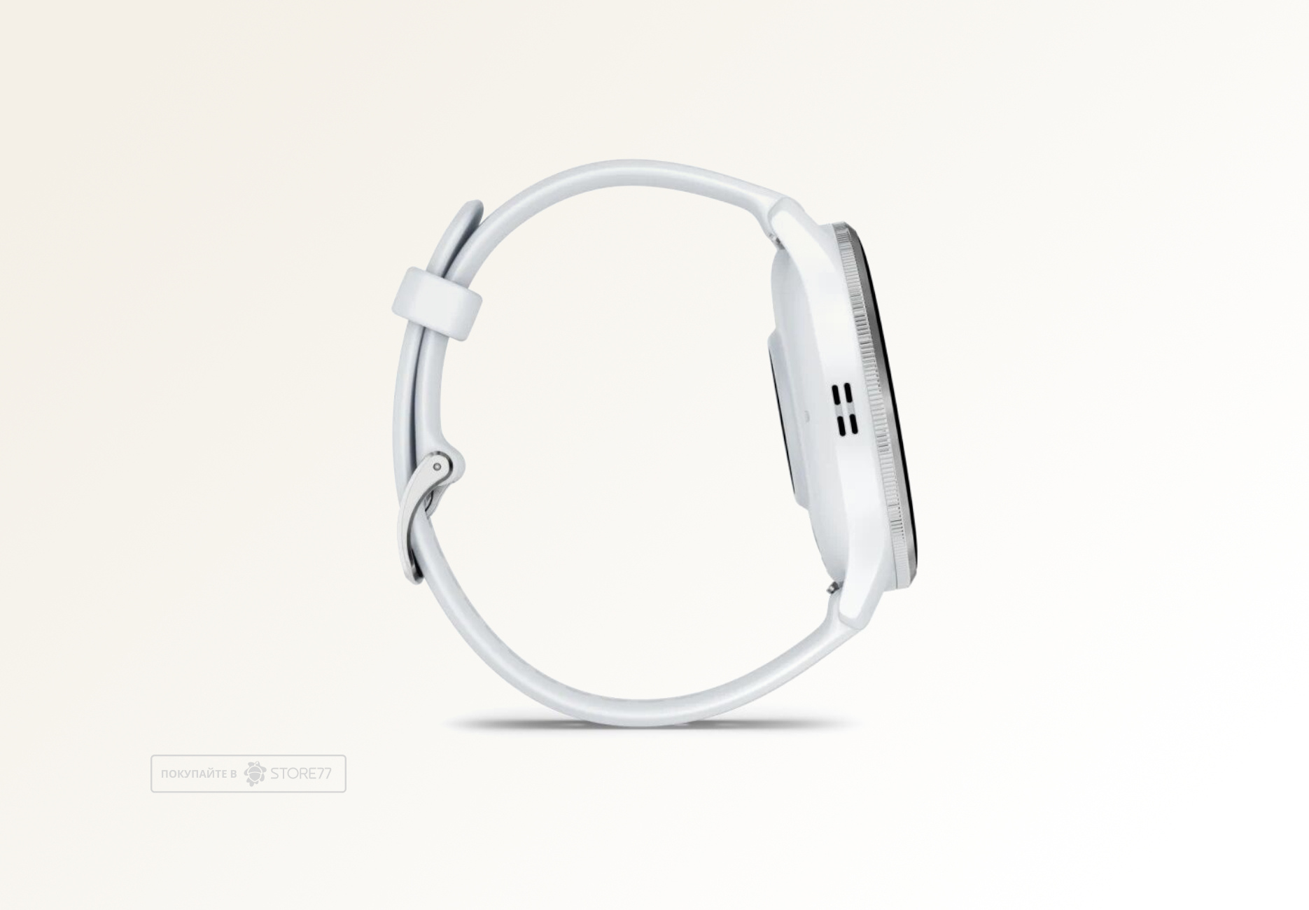 Умные часы Garmin VENU 3 45 мм, корпус: серебристый (Silver), с белым силиконовым ремешком (Whitestone)