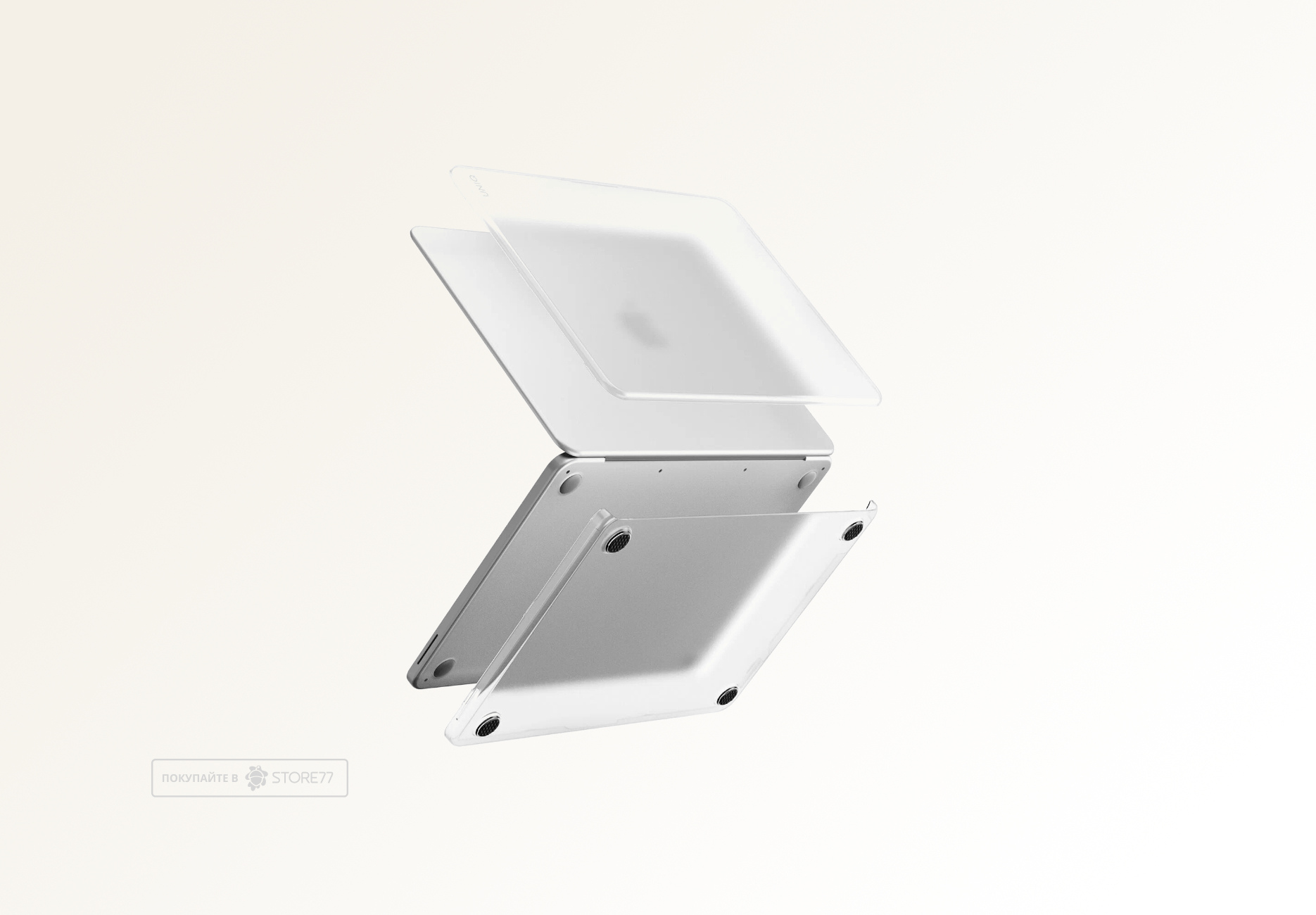 Накладка Uniq Claro для MacBook Neo 13" (Прозрачная матовая)
