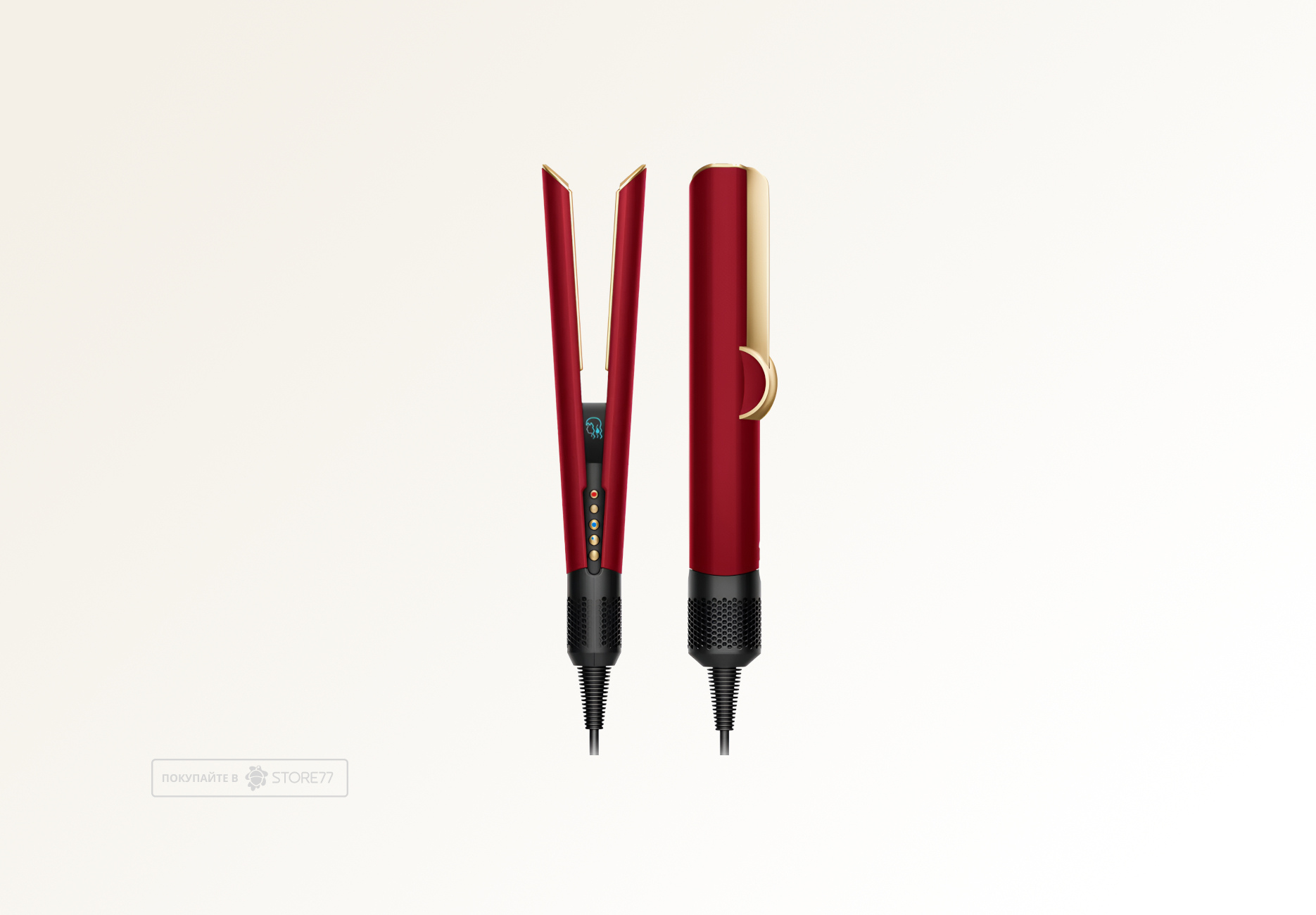 Выпрямитель Dyson Airstrait HT01, цвет: красный вельвет/золотой (Red Velvet/Gold) вилка EU