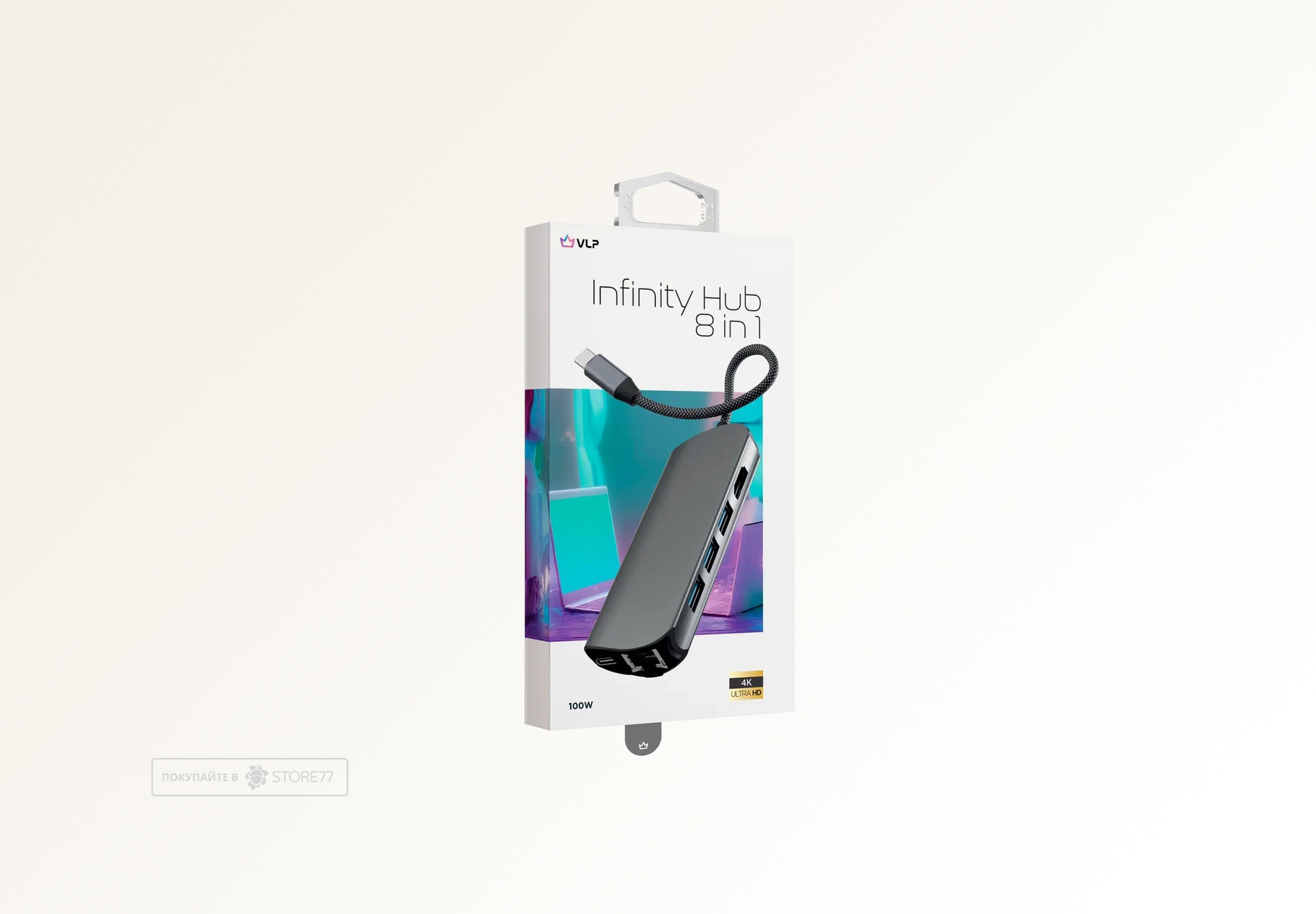 Переходник VLP Infinity USB-C 8-в-1 (Графитовый)