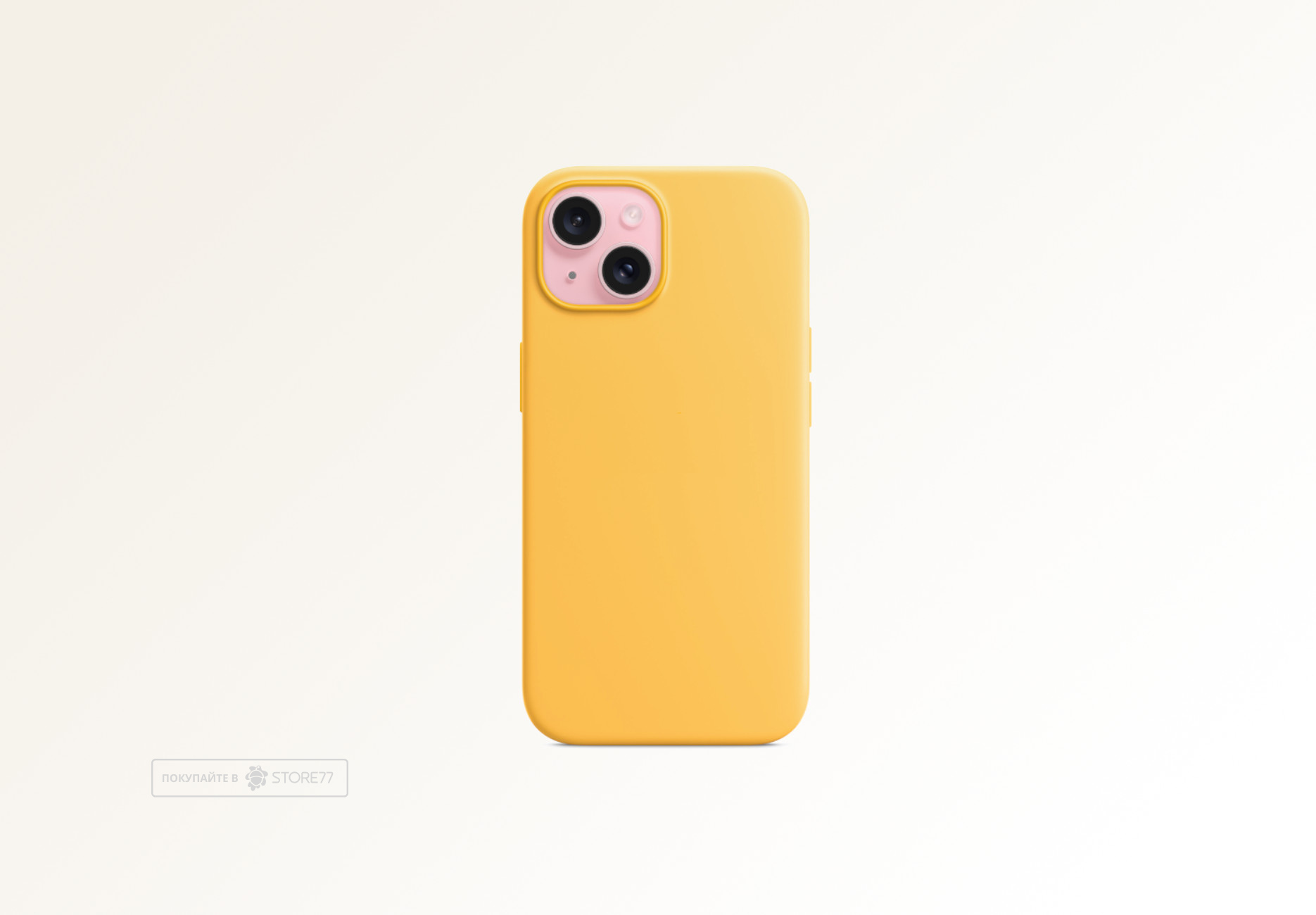 Чехол Тор силиконовый для iPhone 15 Plus (Желтый)