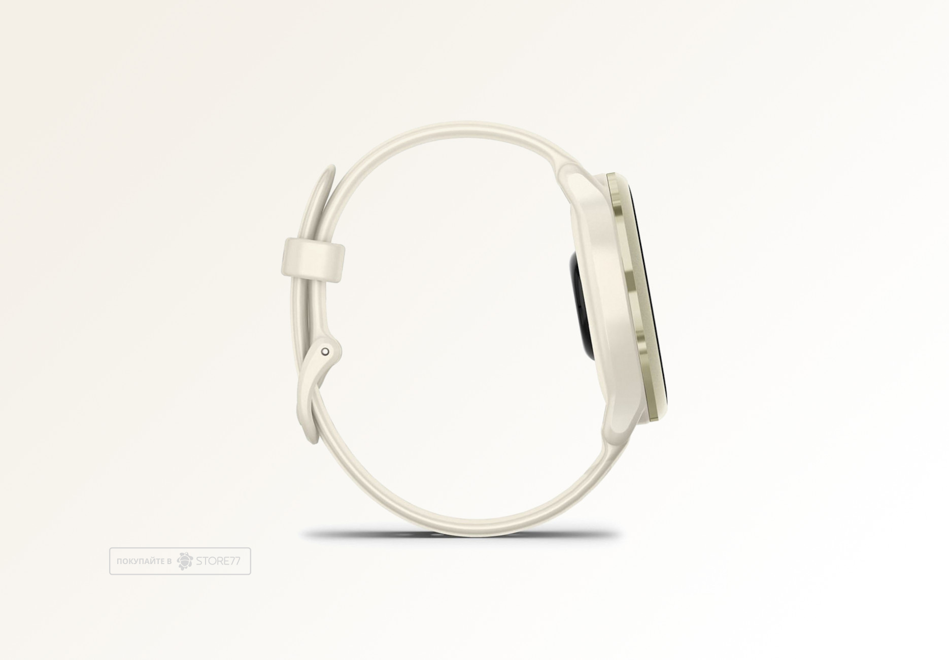 Умные часы Garmin VIVOACTIVE 6 42 мм, корпус: лунно-золотистый (Lunar Gold), с силиконовым ремешком цвета слоновая кость