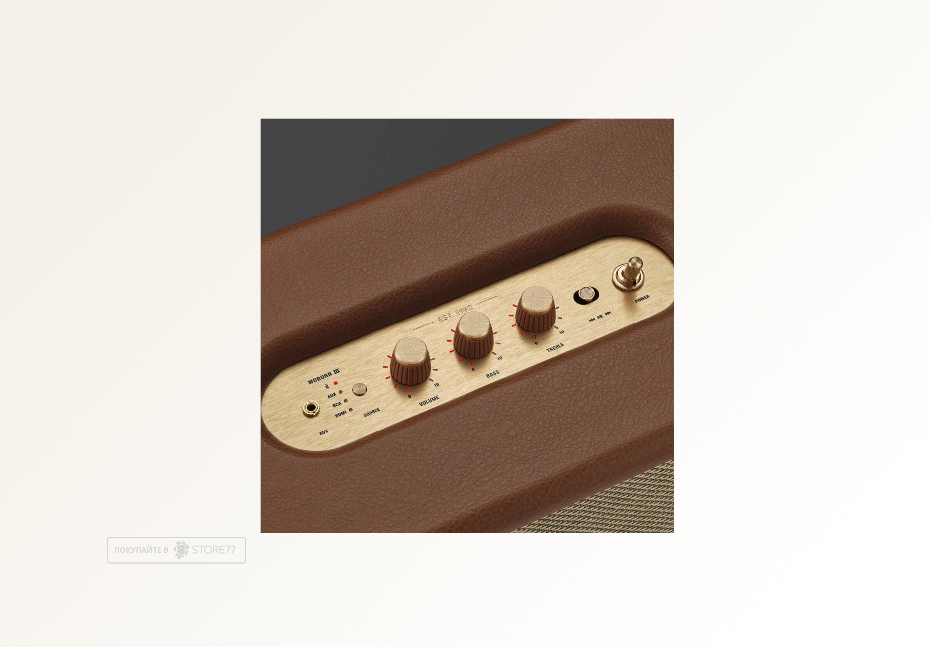 Портативная акустика Marshall Woburn 3 (Коричневая)