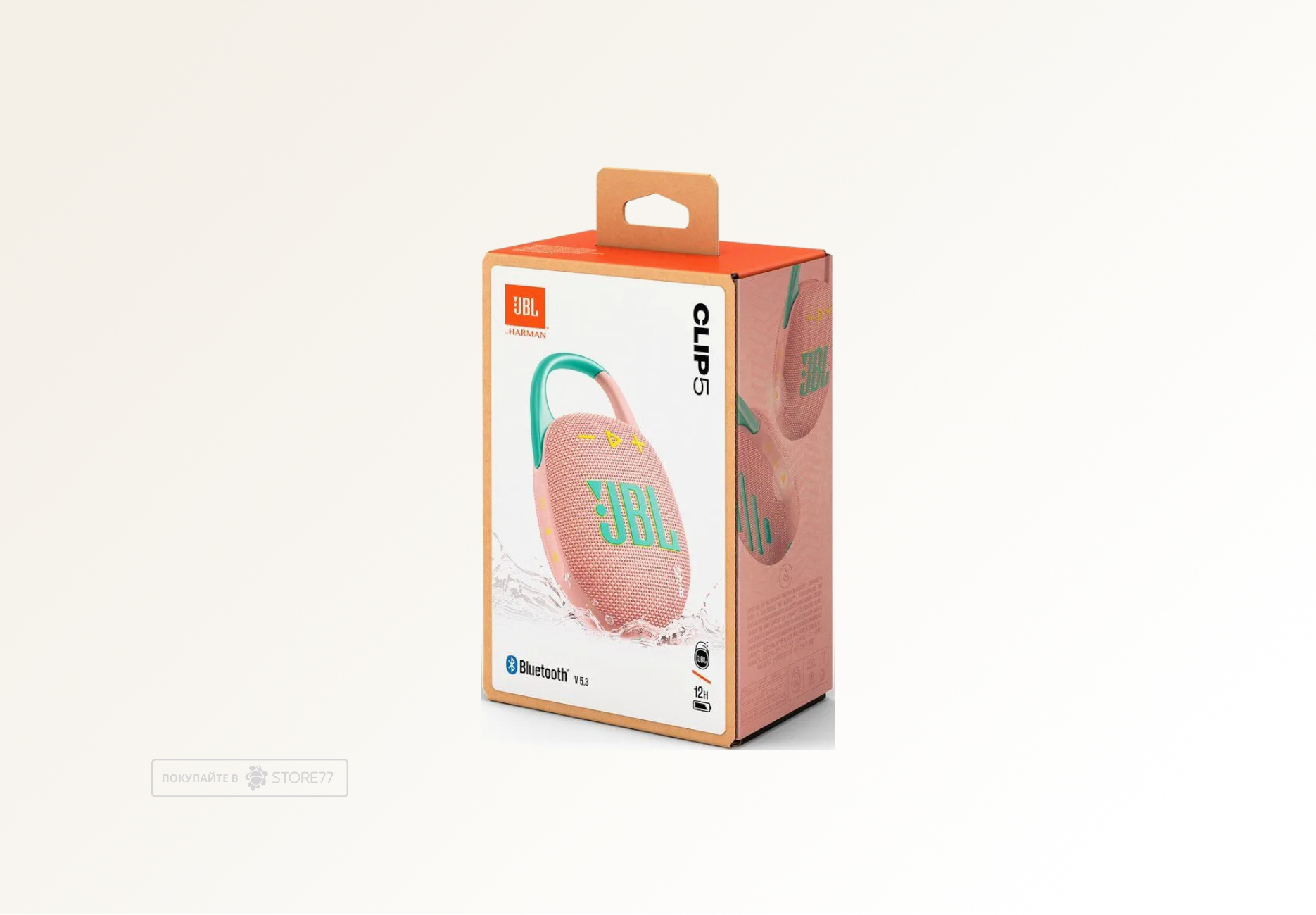 Портативная акустика JBL Clip 5 (Розовая)