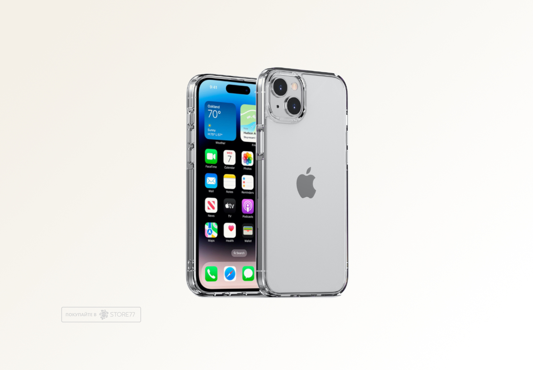 Чехол Gurdini Alba Series iPhone для 15 Plus (Прозрачный)