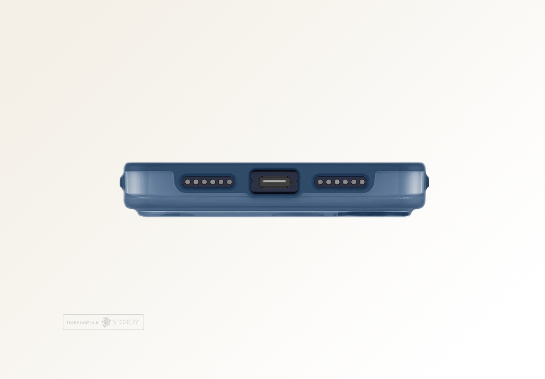 Чехол Uniq Clario с поддержкой MagSafe для iPhone 17 Pro (Синий)
