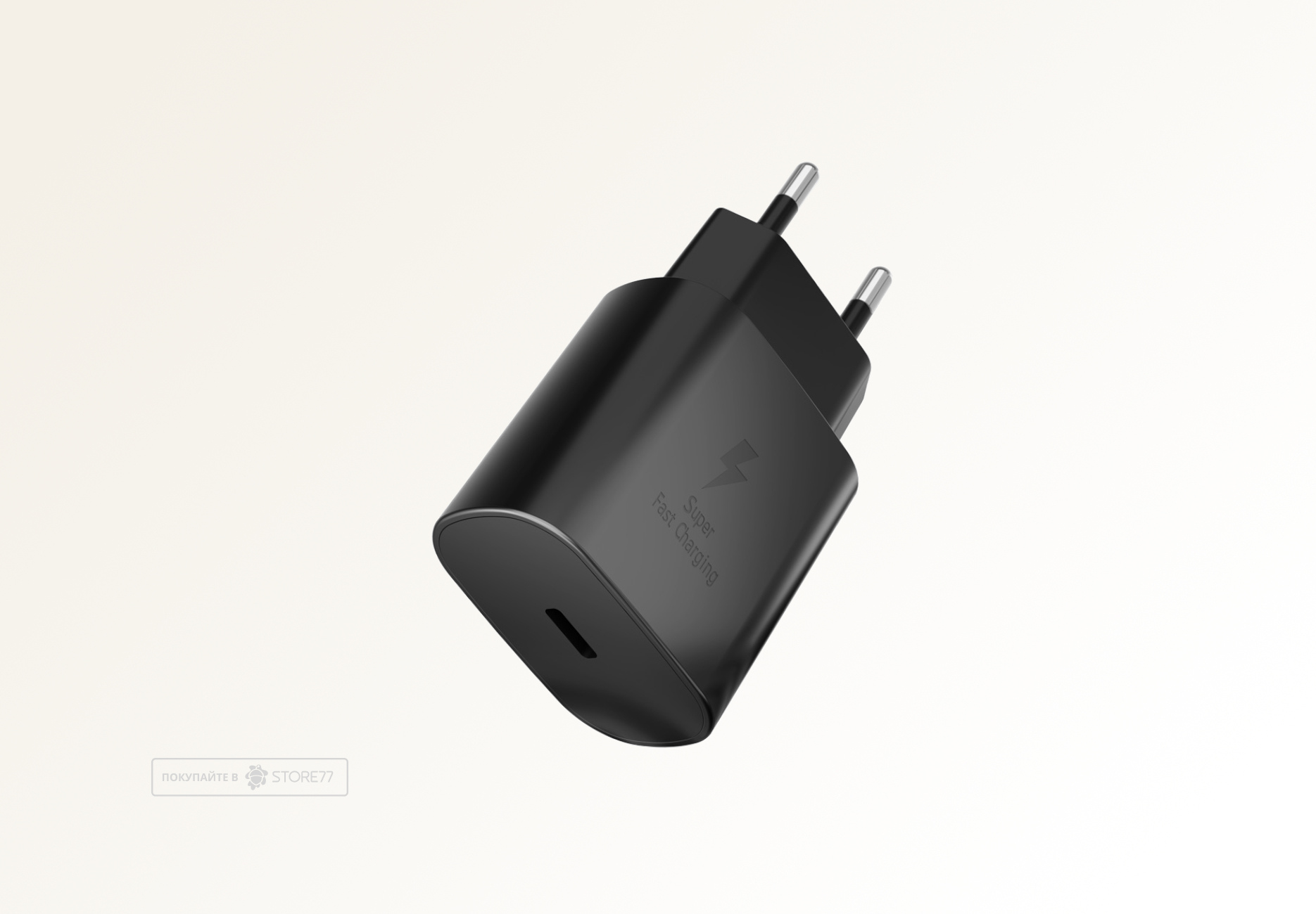 Сетевое зарядное устройство VLP 25 Вт USB-C, PD, PPS (Черное)