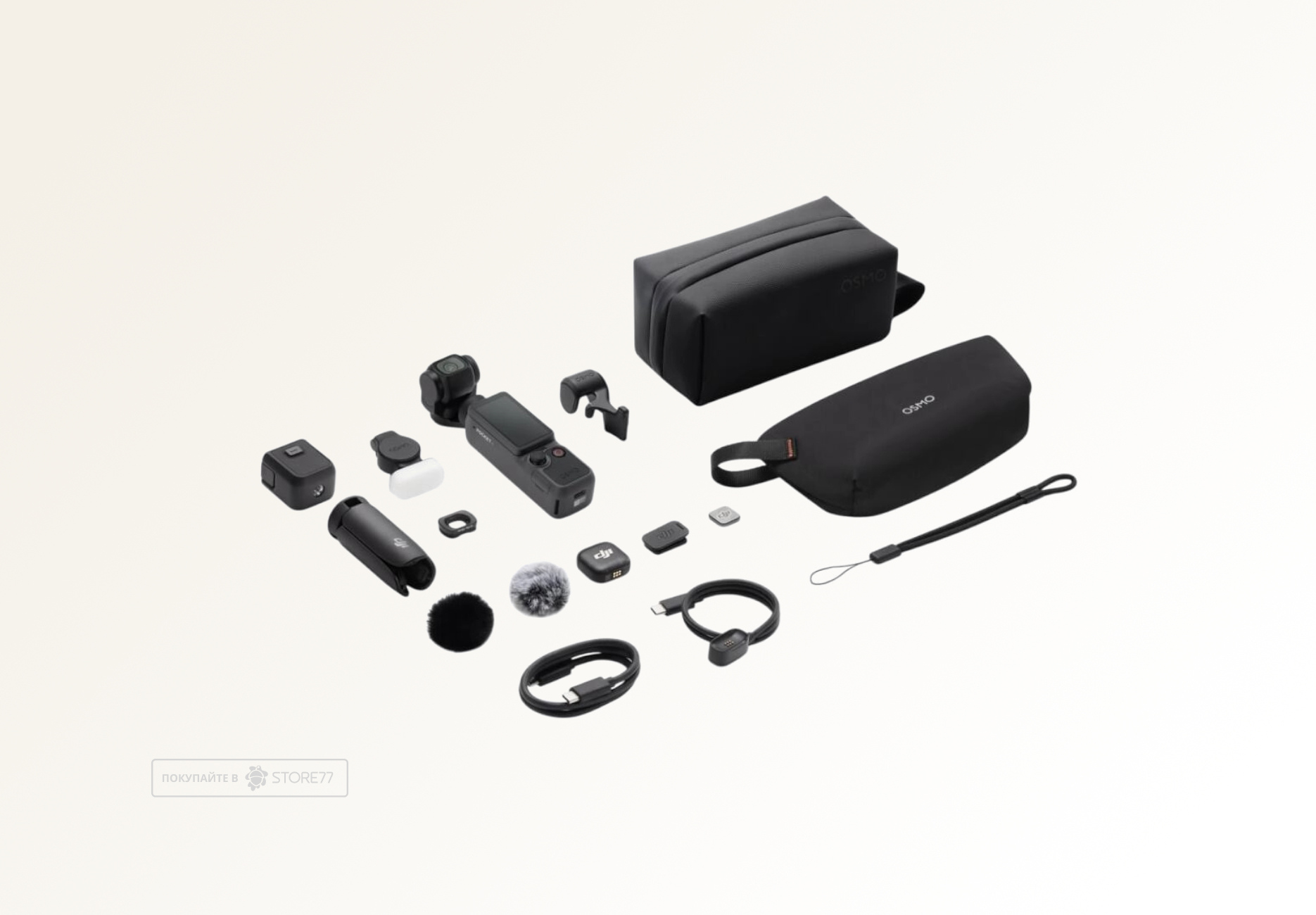 Экшн-камера DJI Osmo Pocket 4 Creator Combo, цвет: черный (Black)