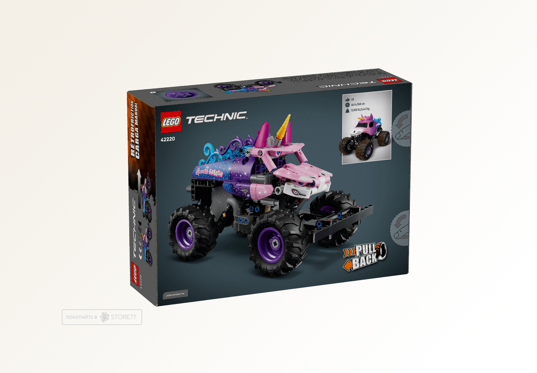Конструктор LEGO Technic 42220 Monster Jam Sparkle Smash
