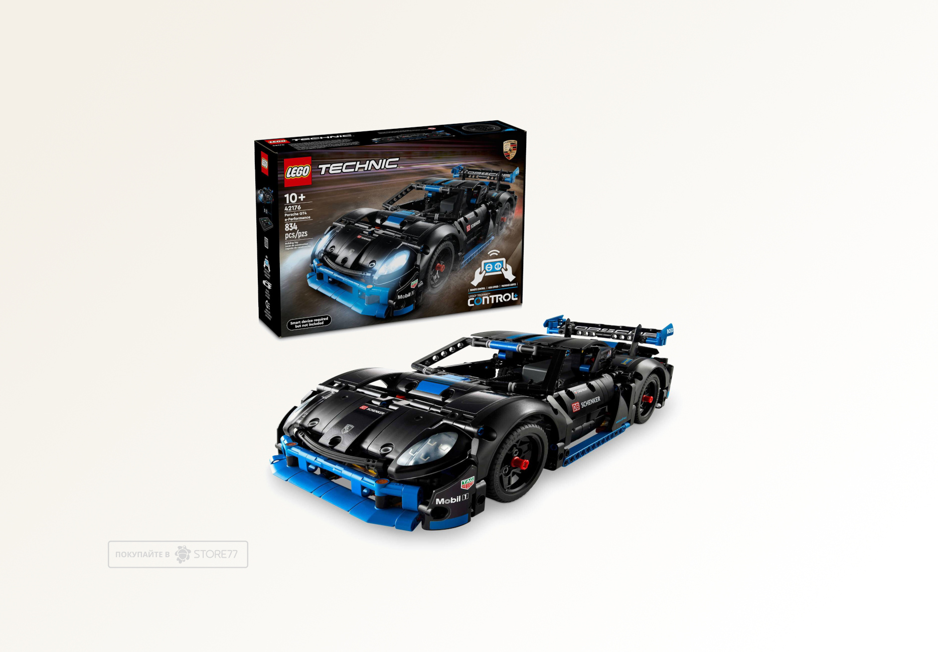 Конструктор LEGO Technic 42176 Гоночный автомобиль Porsche GT4 e-Performance