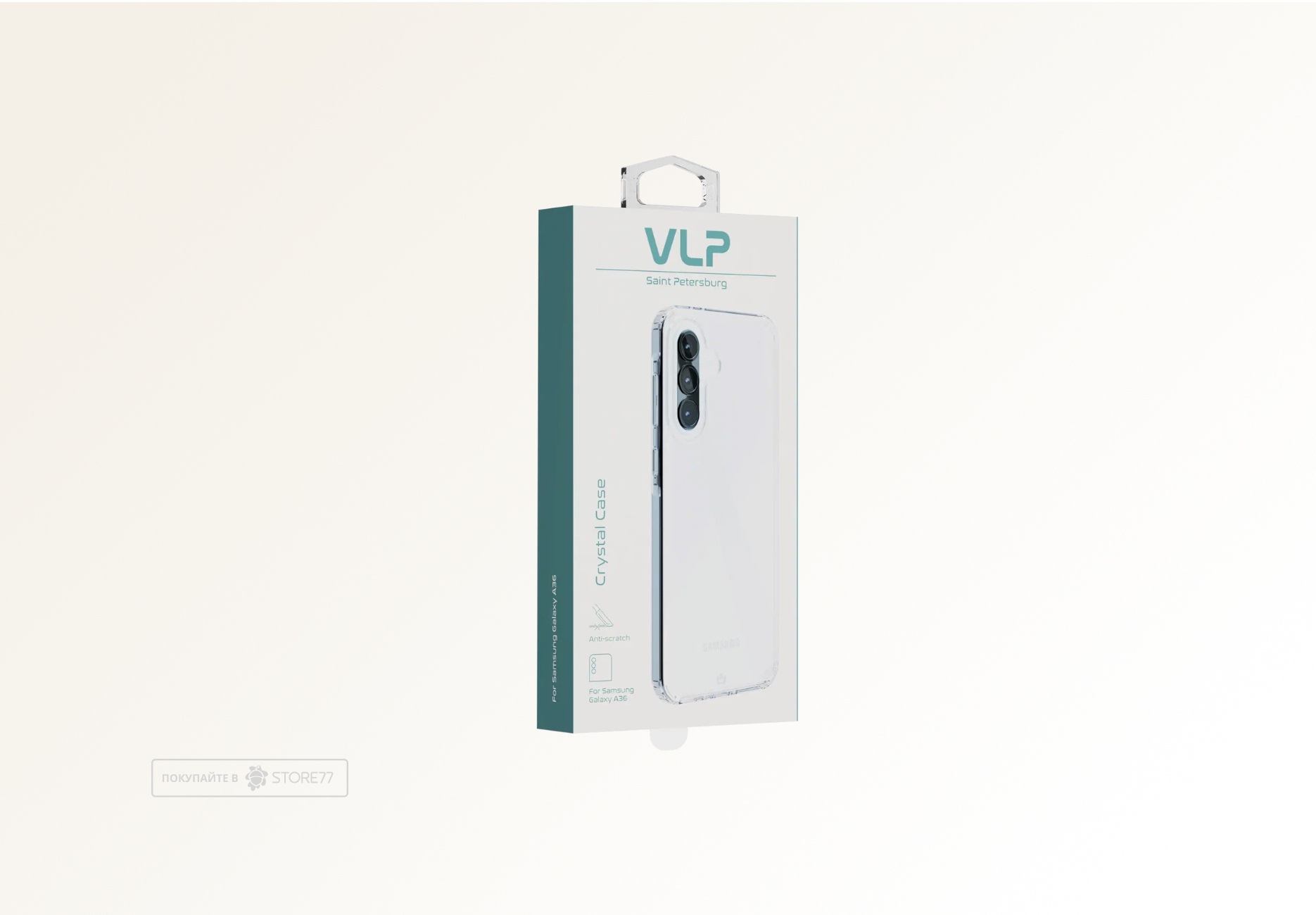 Чехол защитный VLP Crystal Case для Samsung Galaxy A36 (Прозрачный)