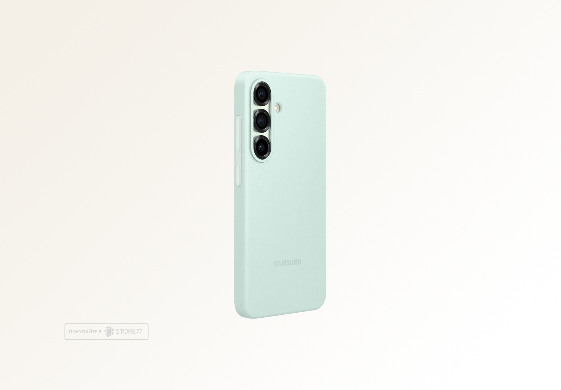 Чехол Samsung Silicone Case для Samsung Galaxy S25 (Мятный)