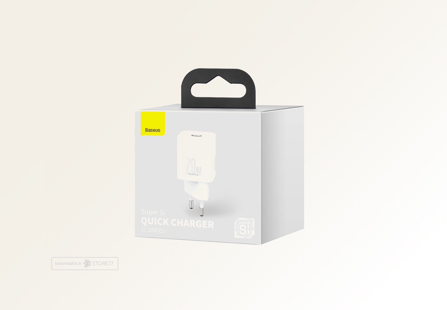 Сетевое зарядное устройство Baseus USB-C 20 Вт (Белое)