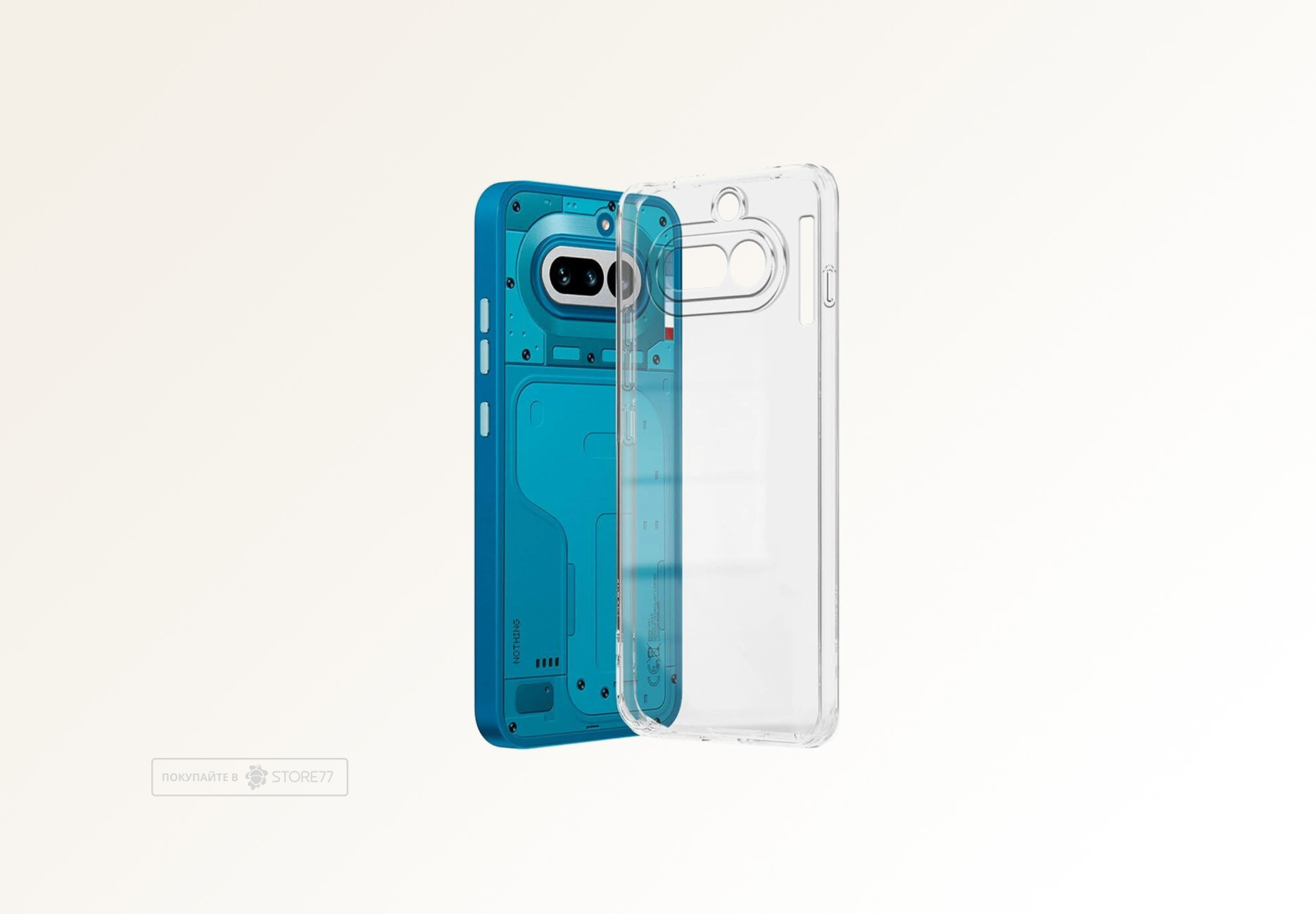 Чехол силиконовый для Nothing Phone (4a) (Прозрачный)