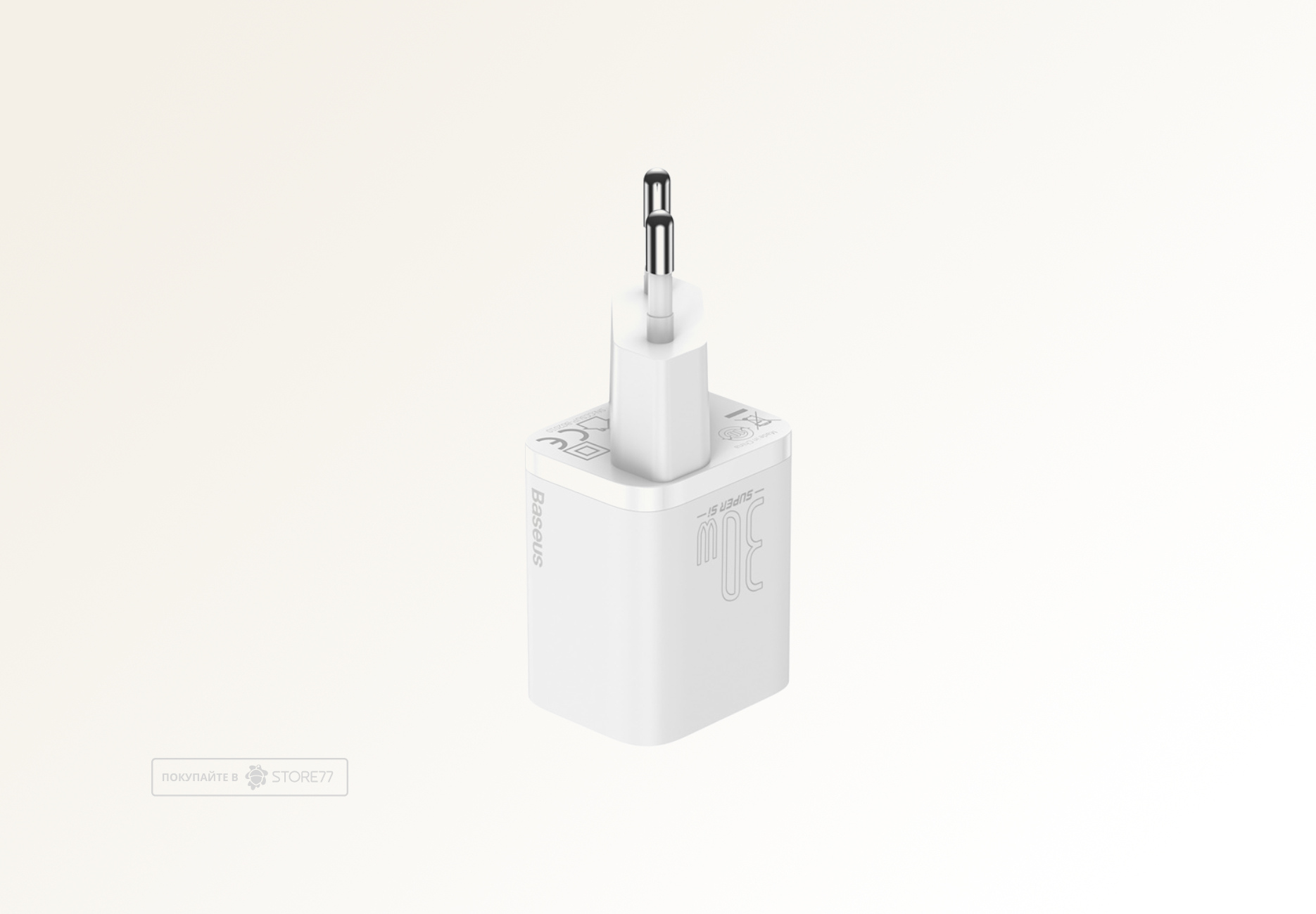 Сетевое зарядное устройство Baseus Super Si 30 Вт USB-C, QC (Белое)