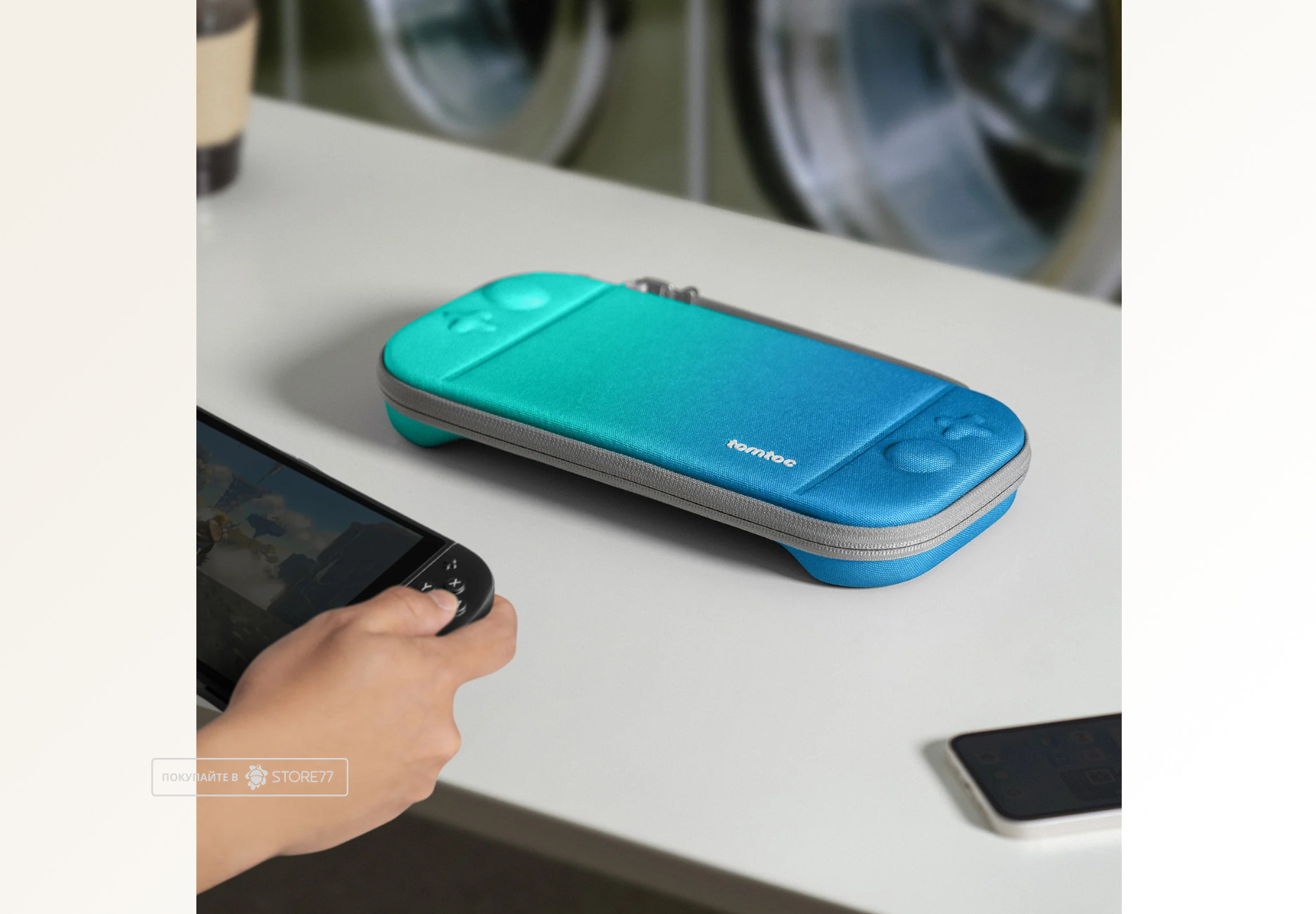 Чехол Tomtoс Gaming для Nintendo Switch 2 (Голубой)