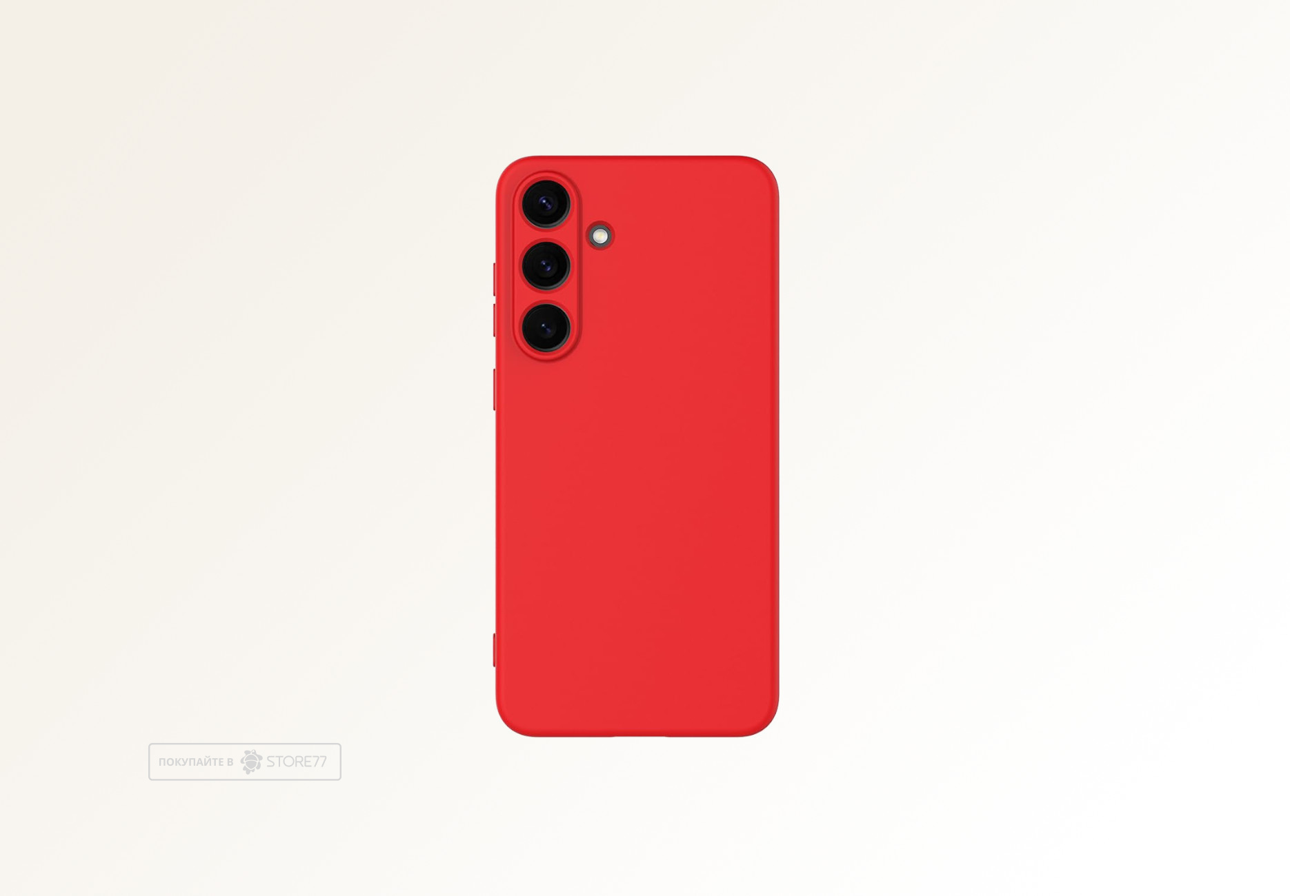Чехол силиконовый для Samsung Galaxy S25 FE (Красный)