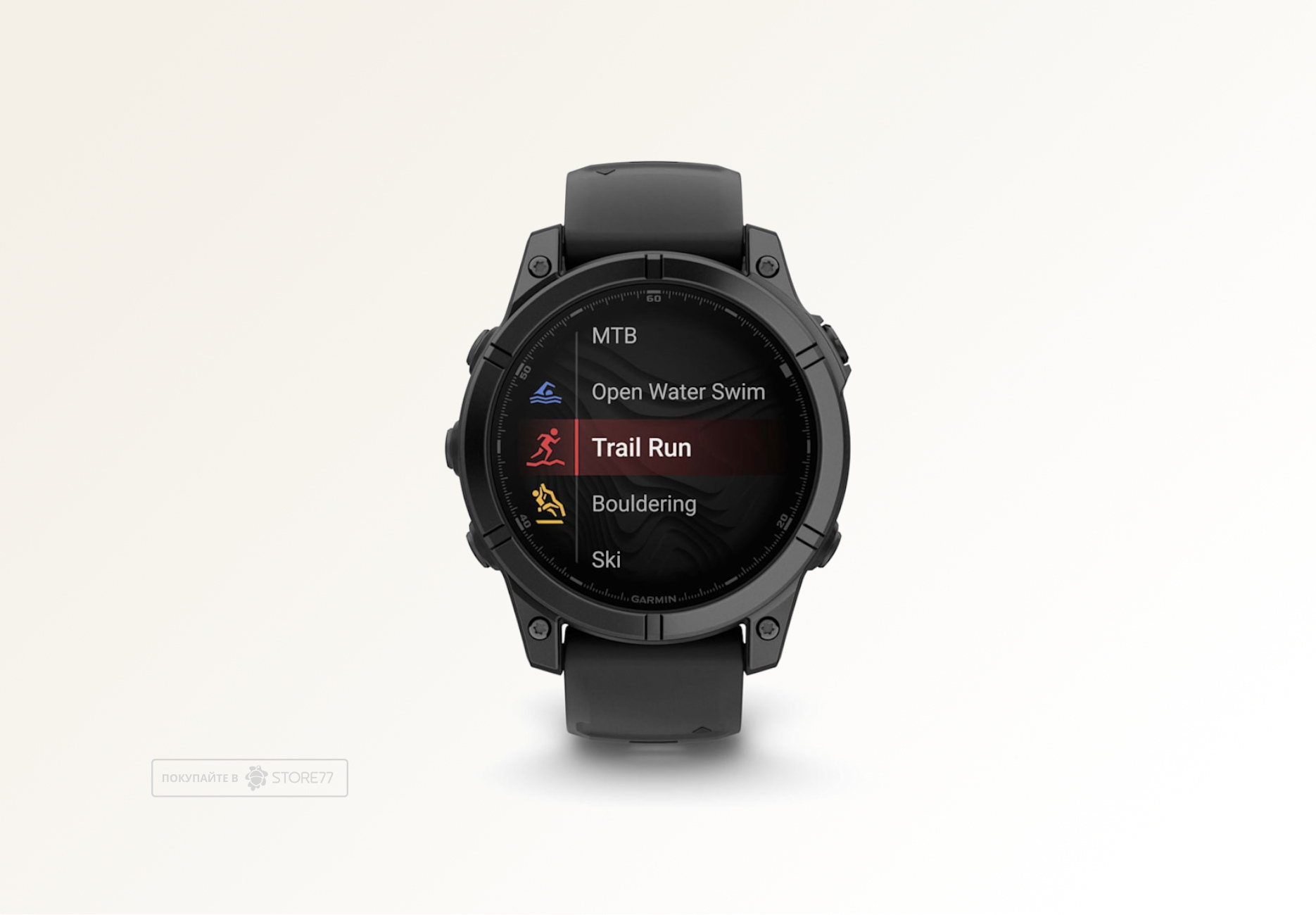 Умные часы Garmin Fenix E 47 мм, AMOLED, корпус: серый (Gray), с черным силиконовым ремешком