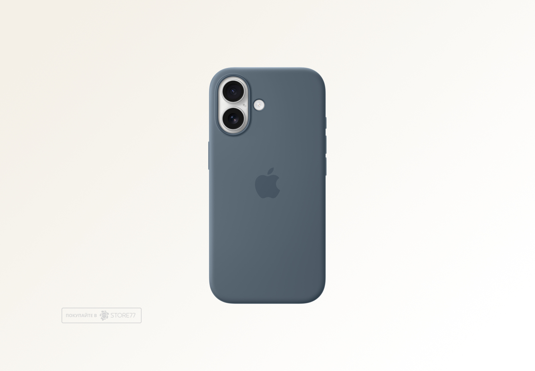 Чехол Apple Silicone Case с поддержкой MagSafe для iPhone 17, цвет: синий (Anchor BLue)