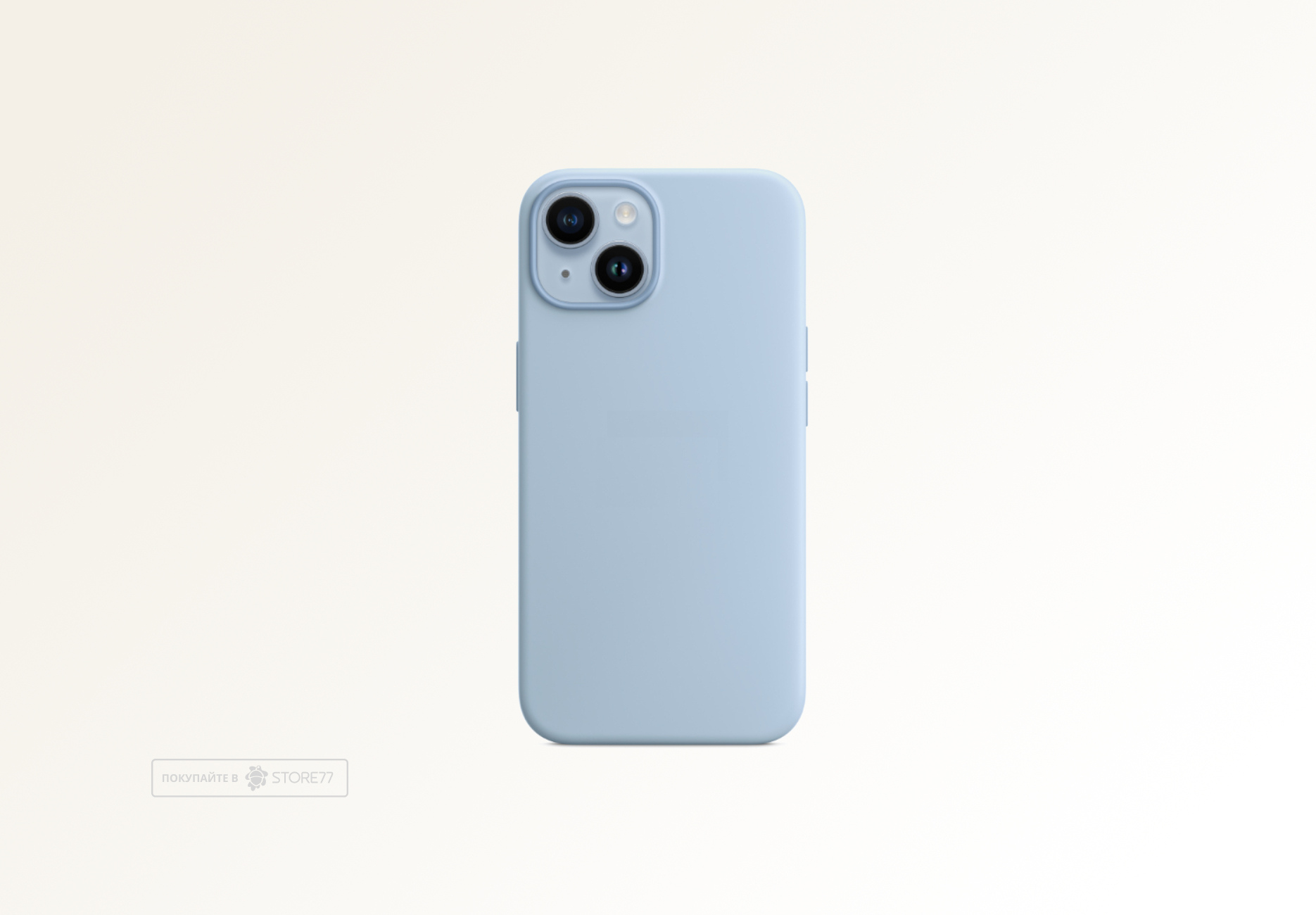 Чехол Тор силиконовый с поддержкой MagSafe для iPhone 14/13 (Голубой)