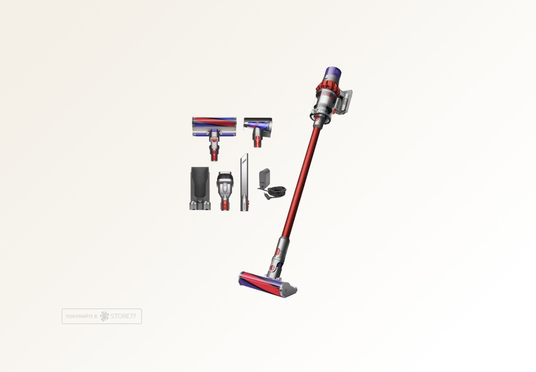 Беспроводной пылесос Dyson V10 Cyclon (Красный)