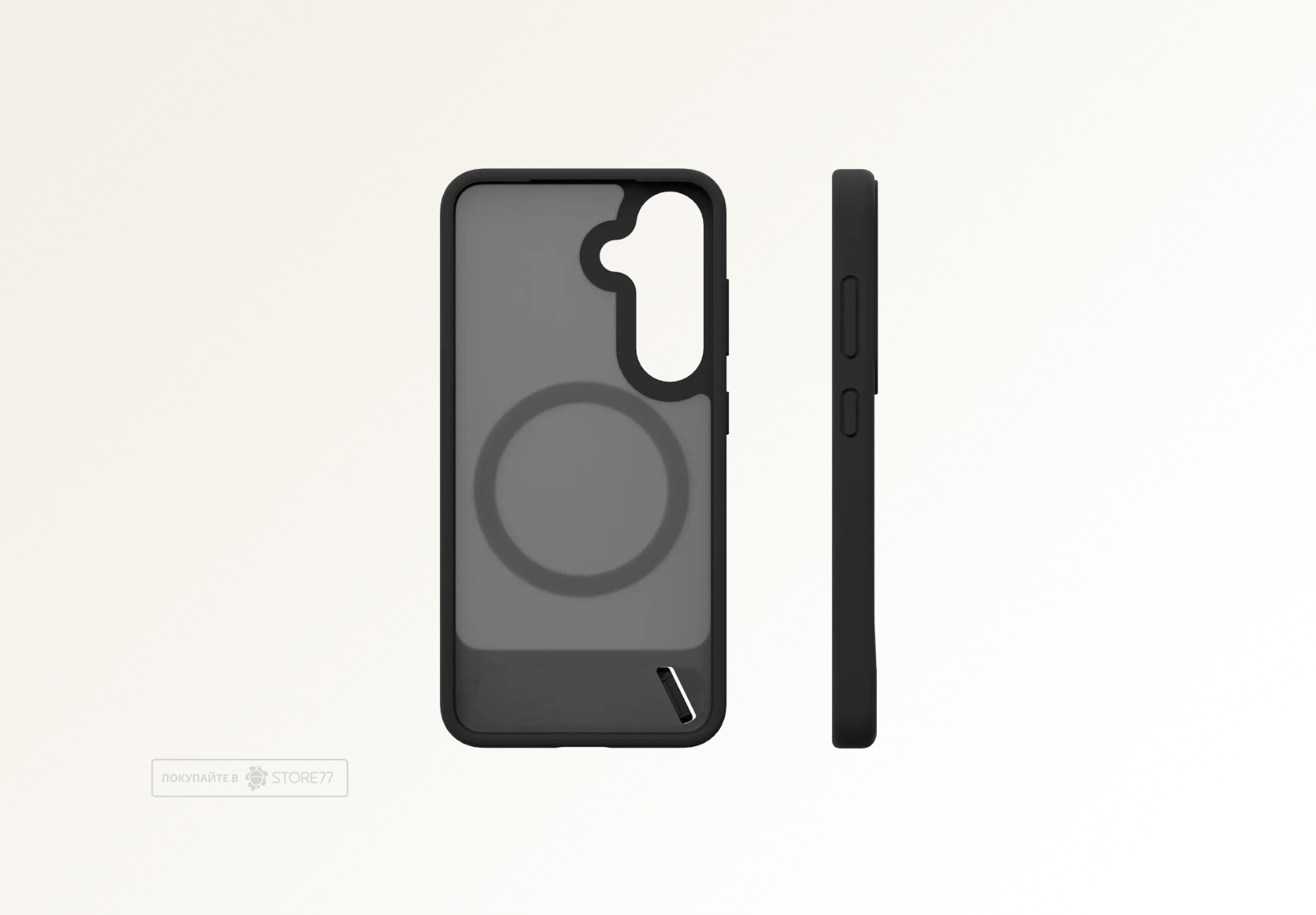 Чехол защитный VLP Reels Case с поддержкой MagSafe для Samsung Galaxy S25 (Черный)