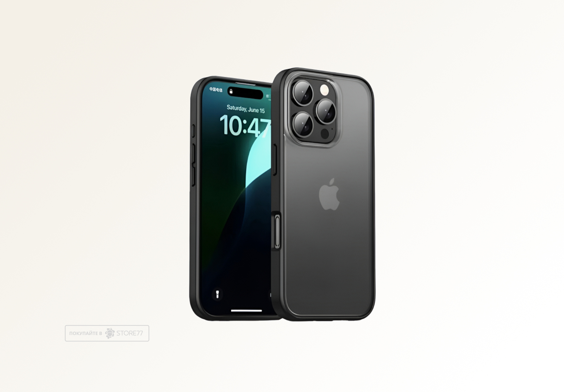 Чехол Gurdini Shockproof для iPhone 16 Pro противоударный (Черный)