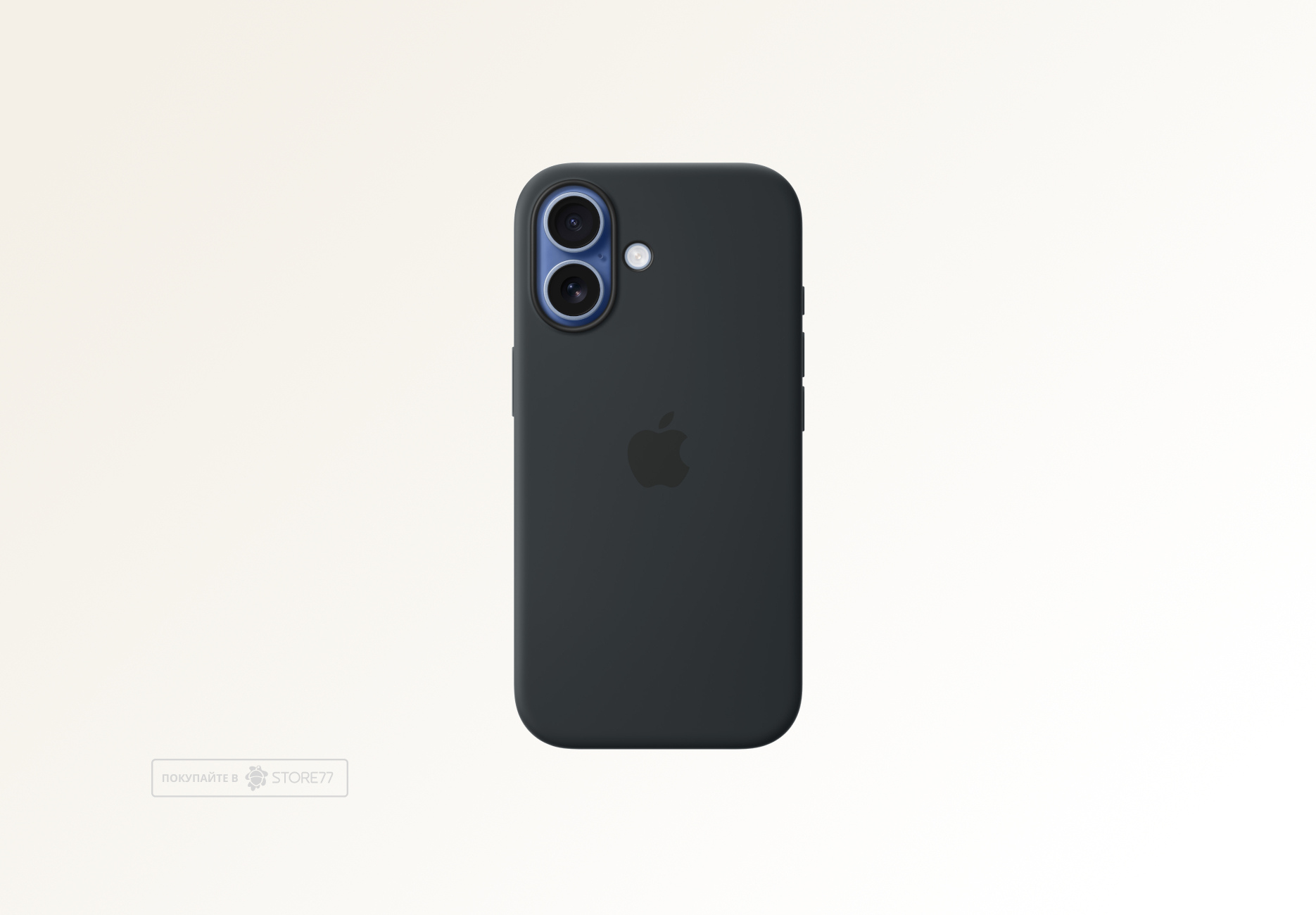 Чехол Apple Silicone Case с поддержкой MagSafe для iPhone 17, цвет: черный (Black)