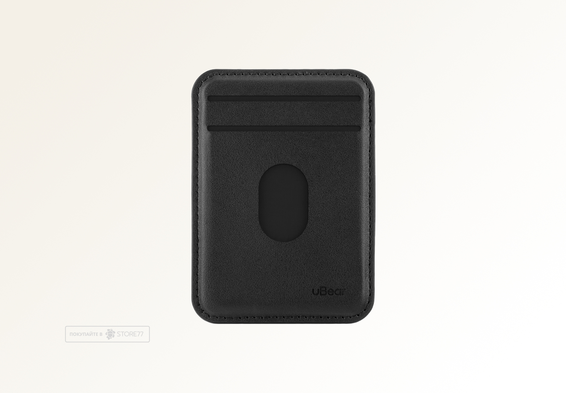 Картхолдер uBear Split с MagSafe и Find My (Черный)