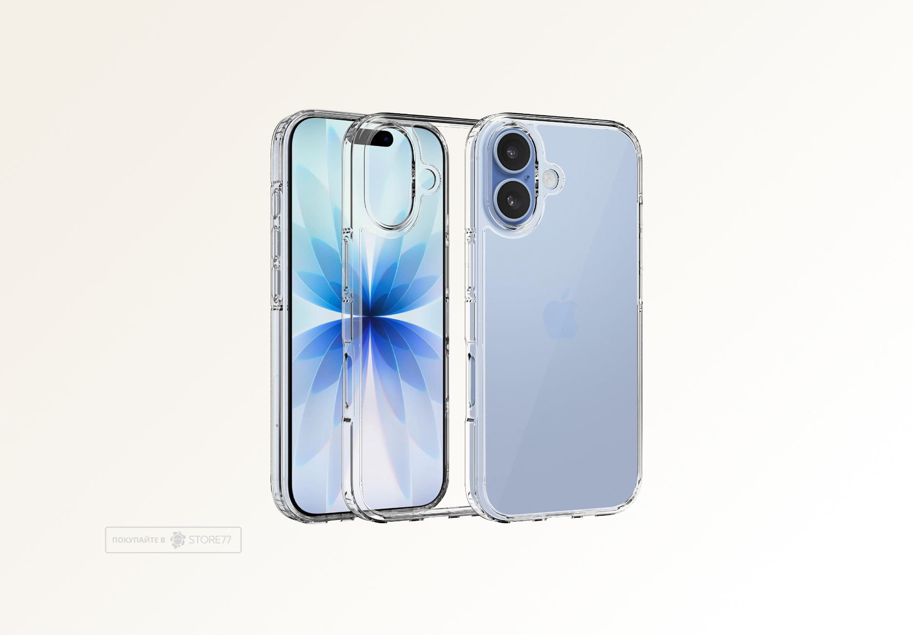 Чехол силиконовый для Apple iPhone 17 плотный (Прозрачный)