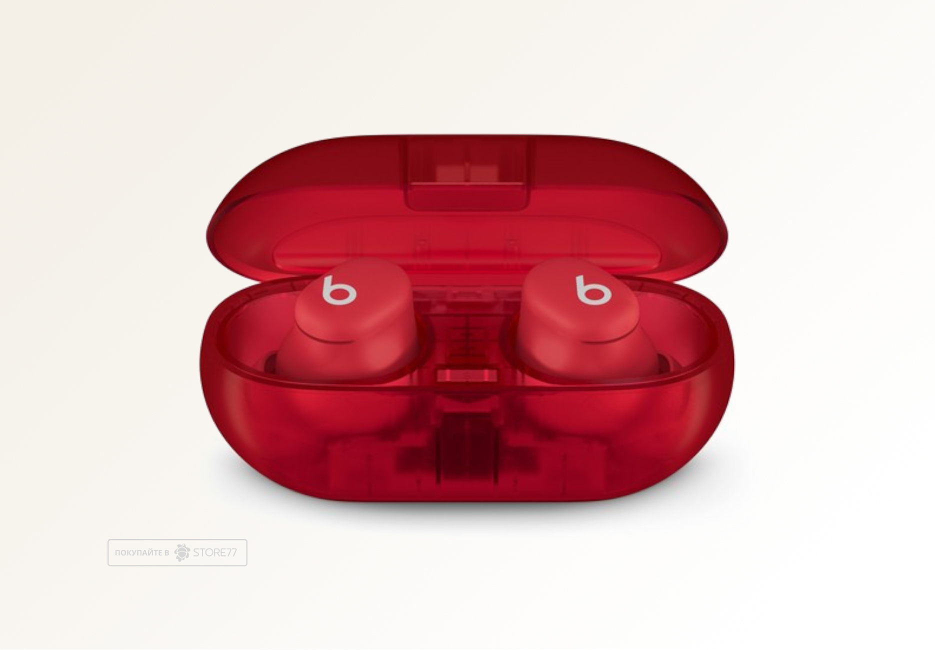 Беспроводные наушники Beats Solo Buds, цвет: прозрачный красный (Transparent Red)