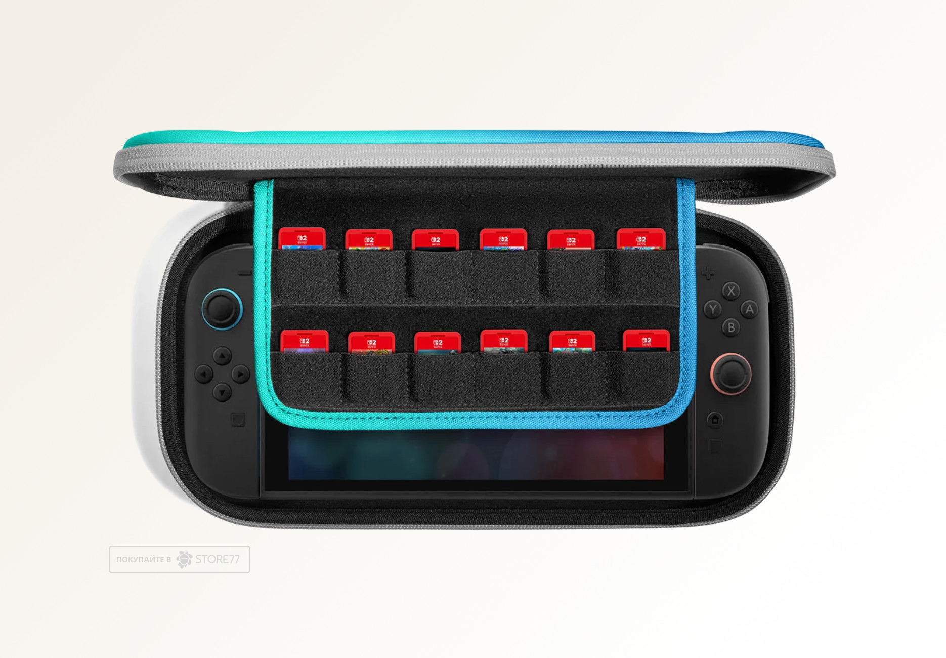Чехол Tomtoс Gaming для Nintendo Switch 2 (Голубой)
