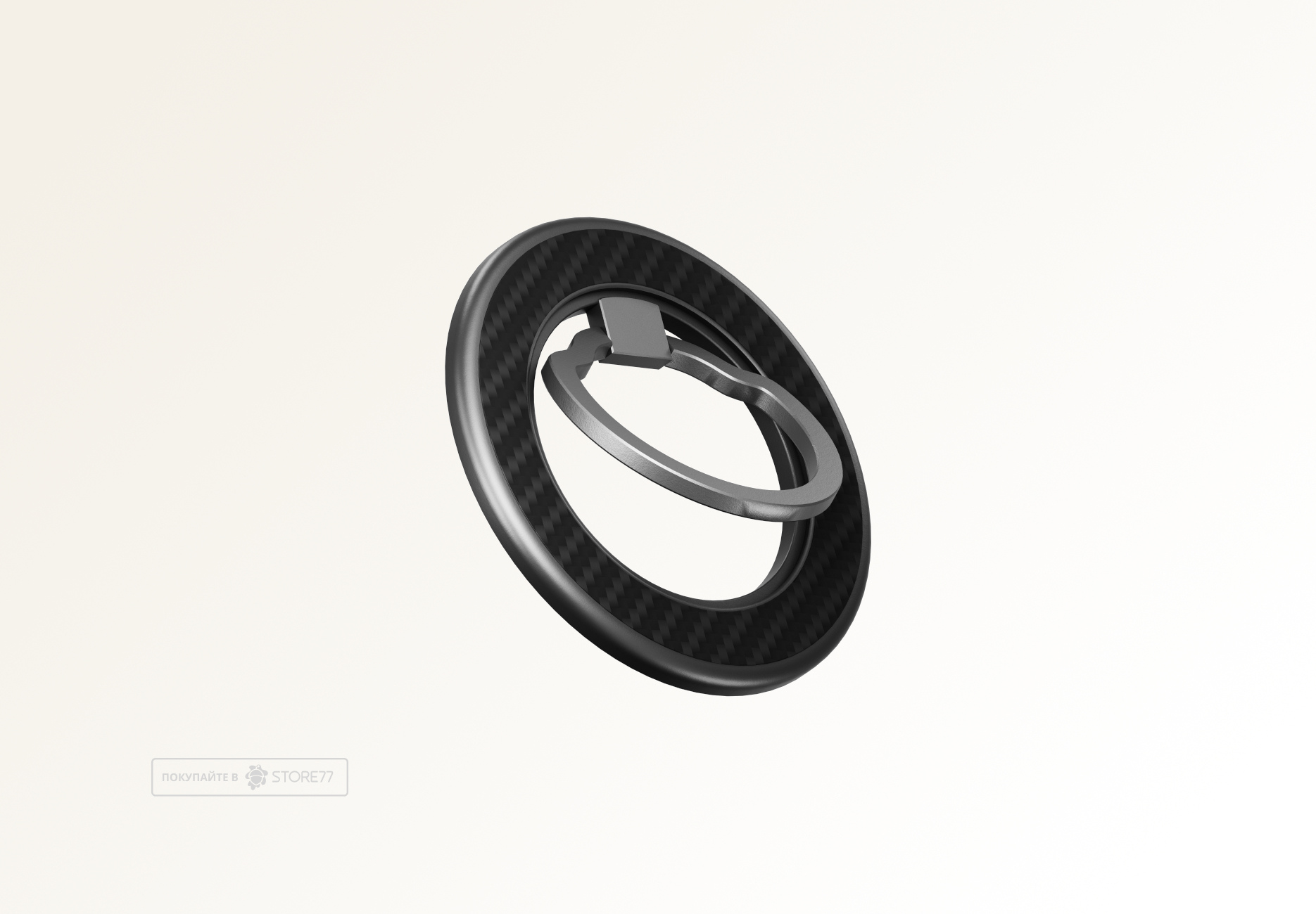 Кольцо-держатель Gurdini Kevlar iRing с поддержкой MagSafe (Серый)